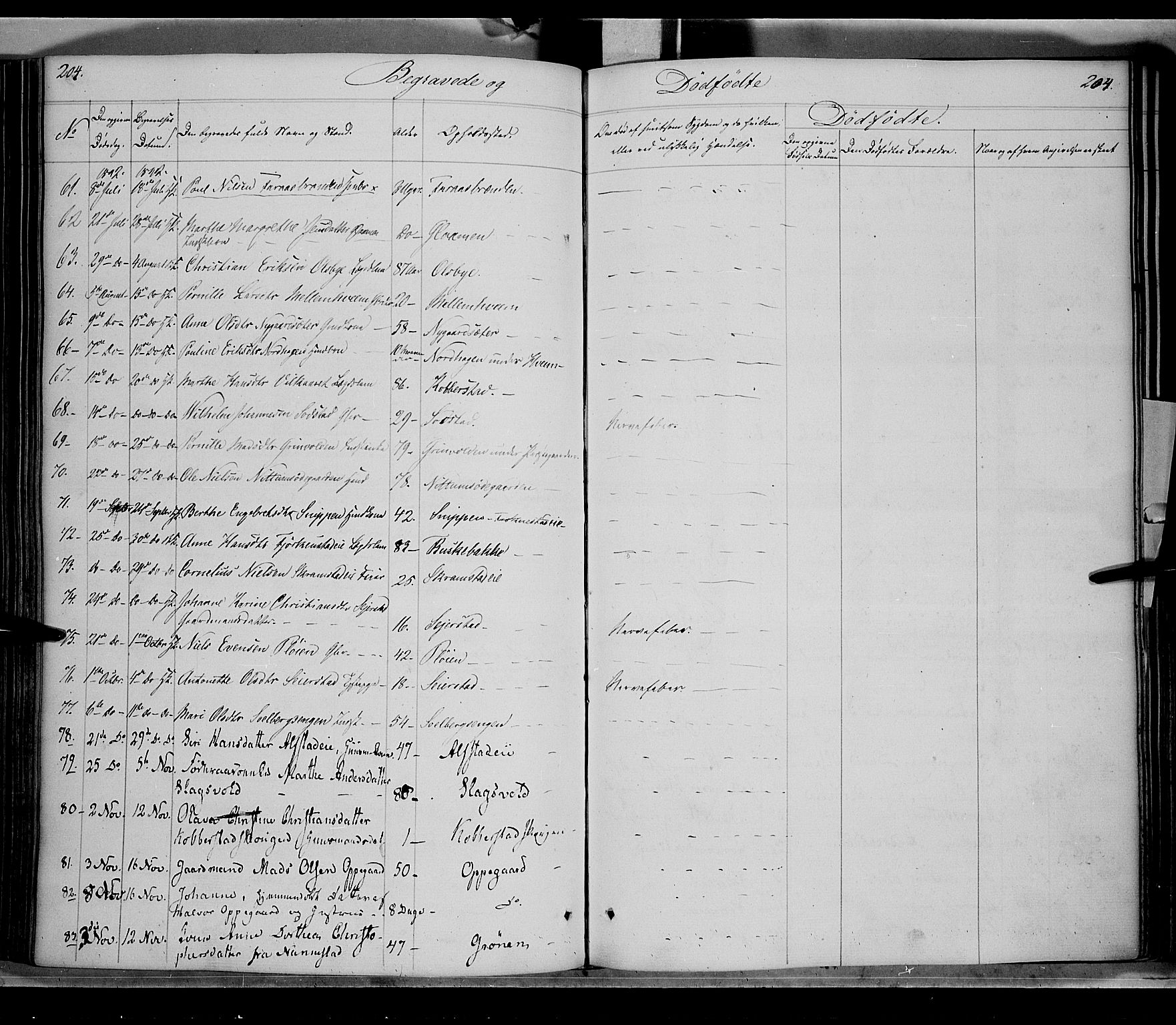 Østre Toten prestekontor, SAH/PREST-104/H/Ha/Haa/L0002: Parish register (official) no. 2, 1840-1847, p. 204