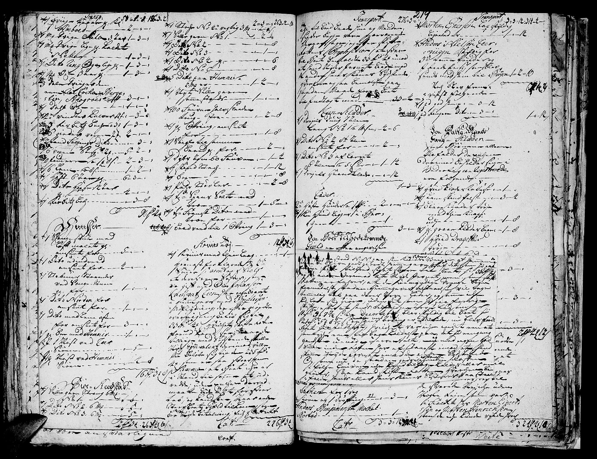 Helgeland sorenskriveri, AV/SAT-A-0004/3/3A/L0024: Konseptprotokoll 9, 1751, p. 218b-219a