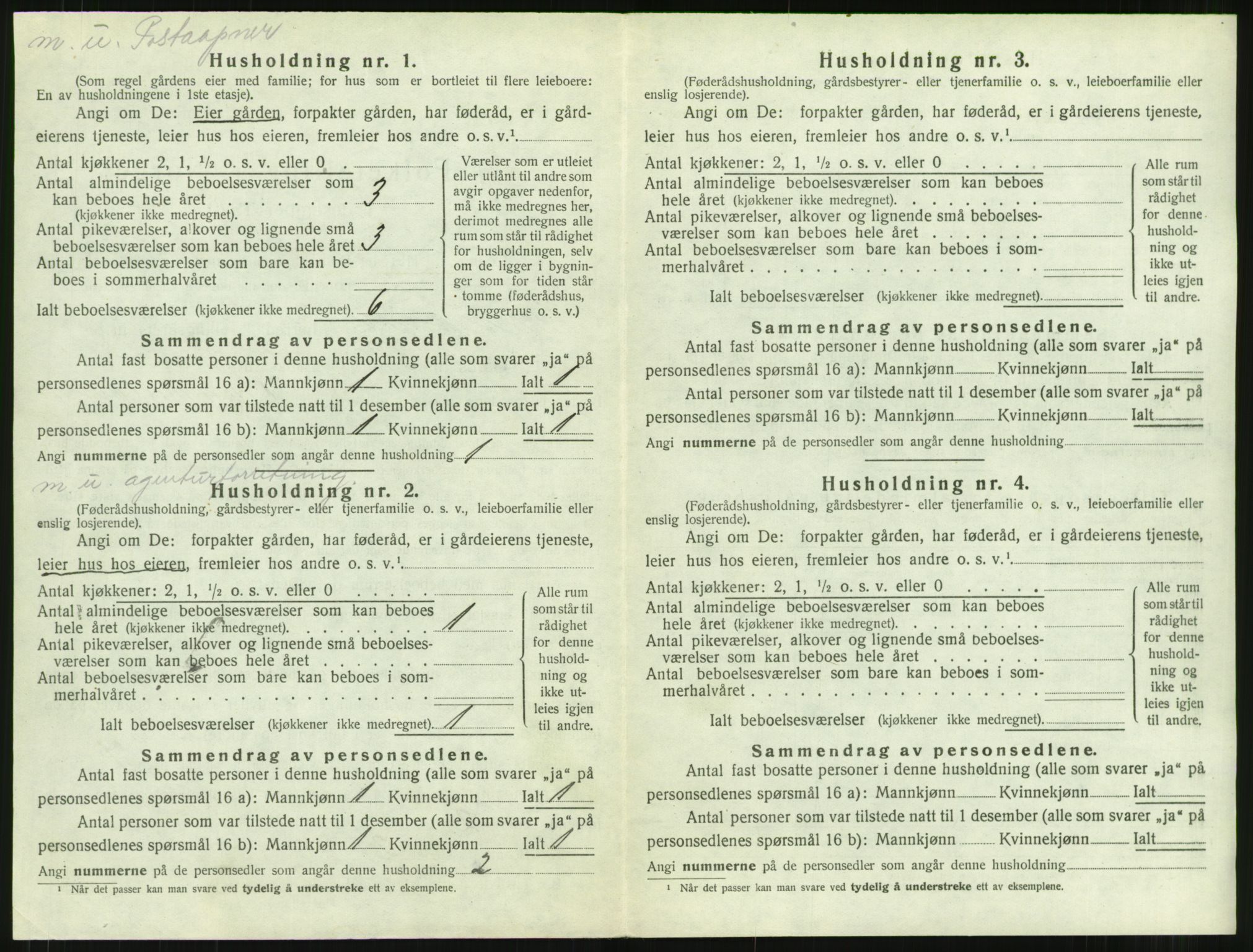 SAT, 1920 census for Surnadal, 1920, p. 806