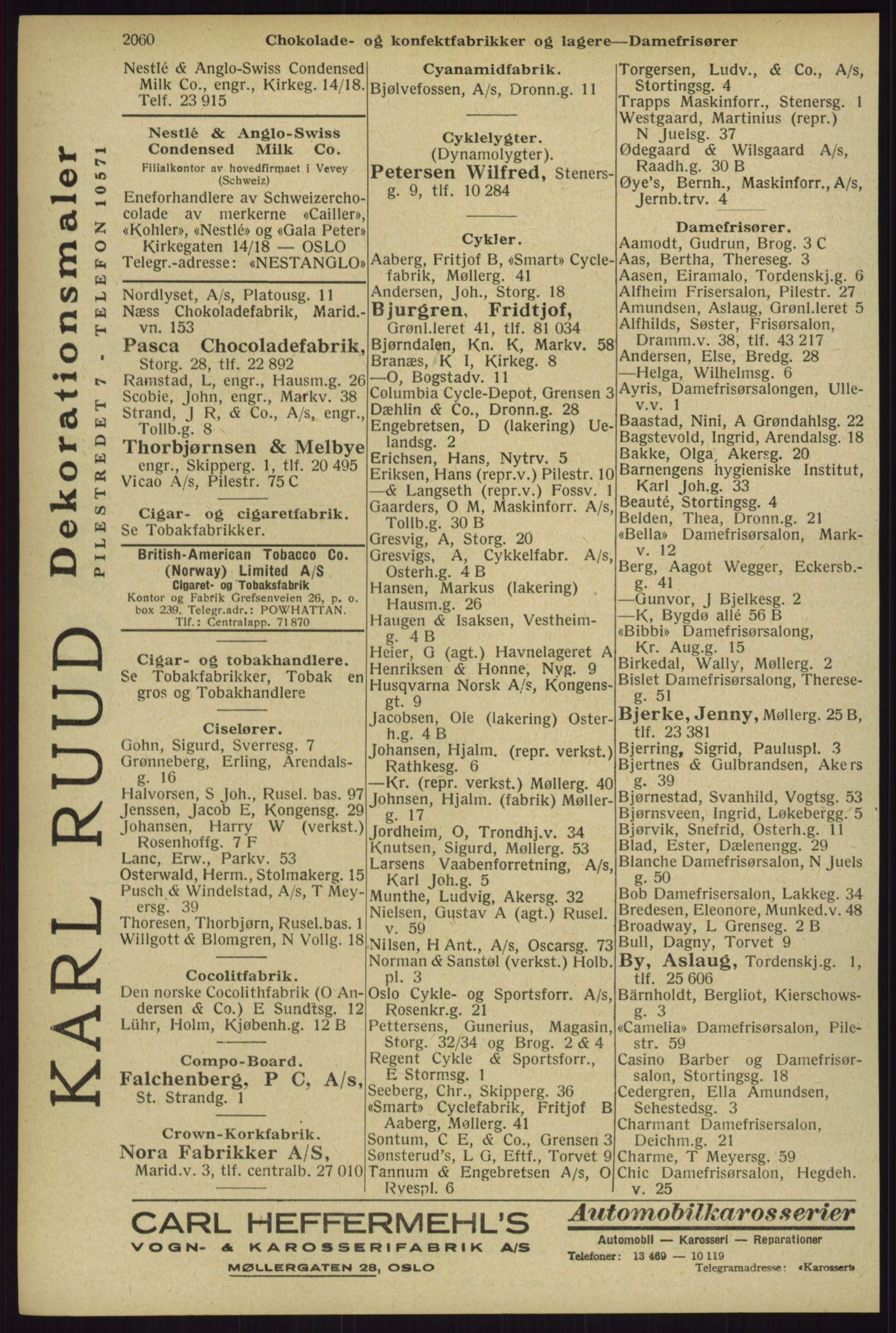 Kristiania/Oslo adressebok, PUBL/-, 1929, p. 2060