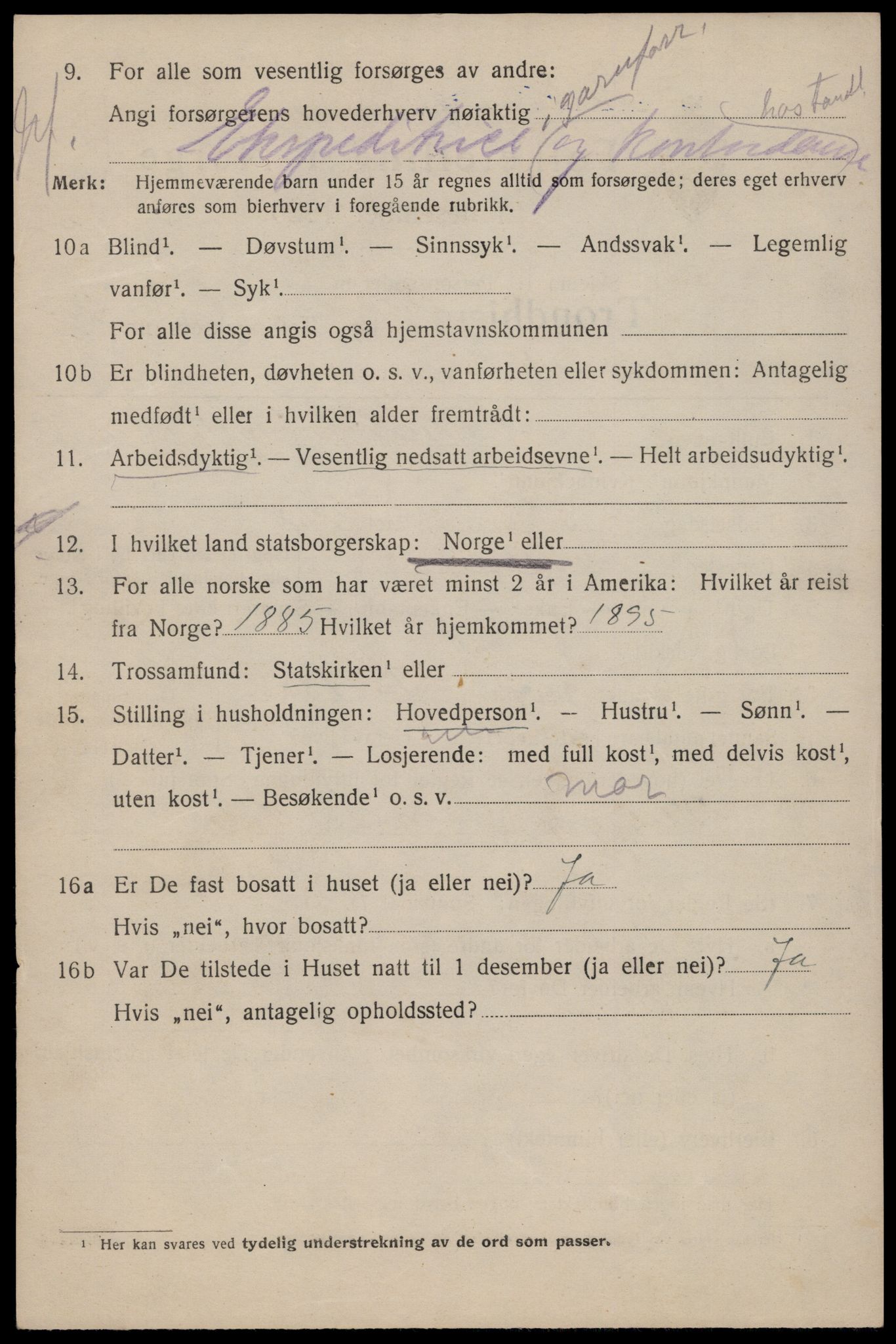 SAT, 1920 census for Trondheim, 1920, p. 117451