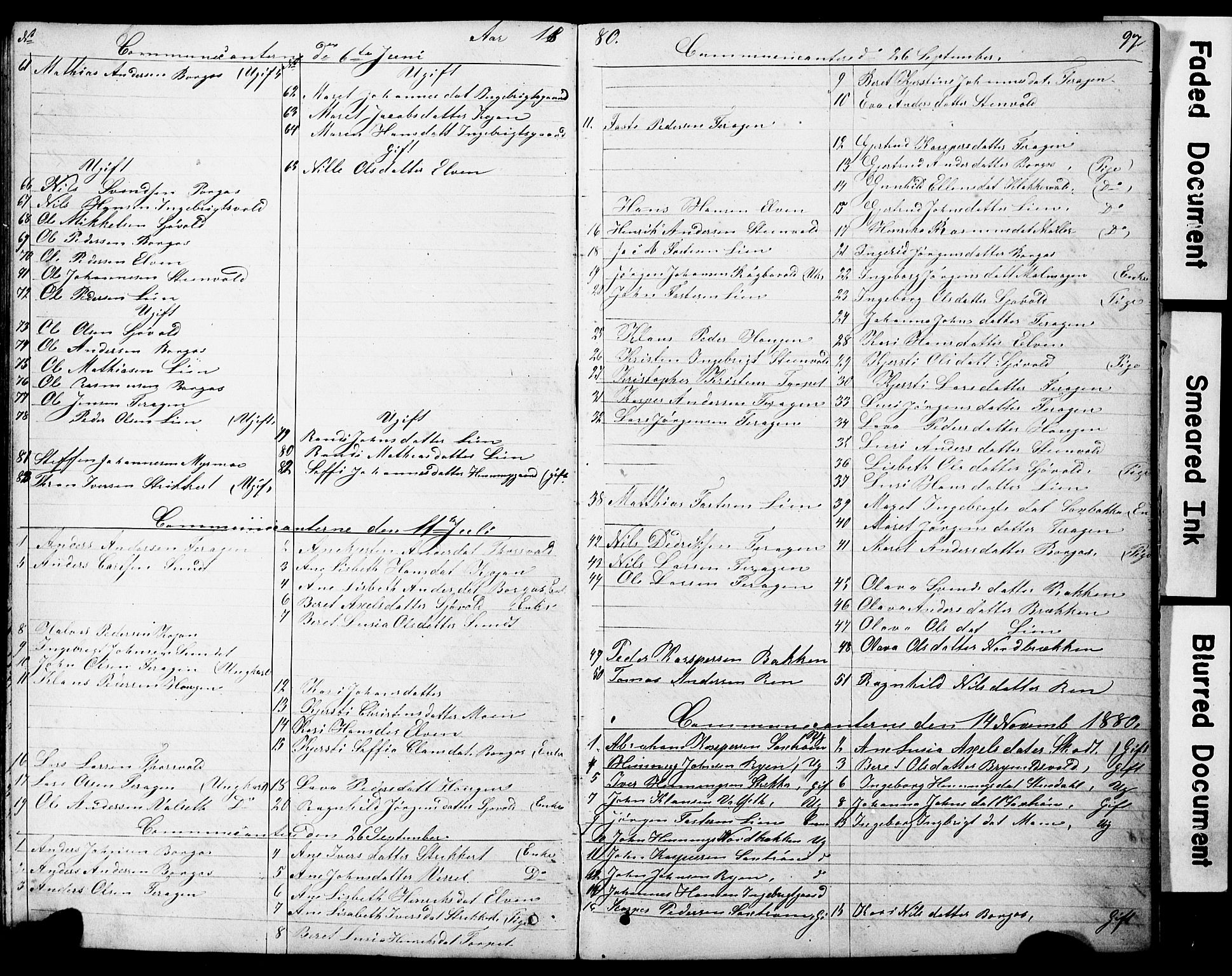 Ministerialprotokoller, klokkerbøker og fødselsregistre - Sør-Trøndelag, SAT/A-1456/683/L0949: Parish register (copy) no. 683C01, 1880-1896, p. 97