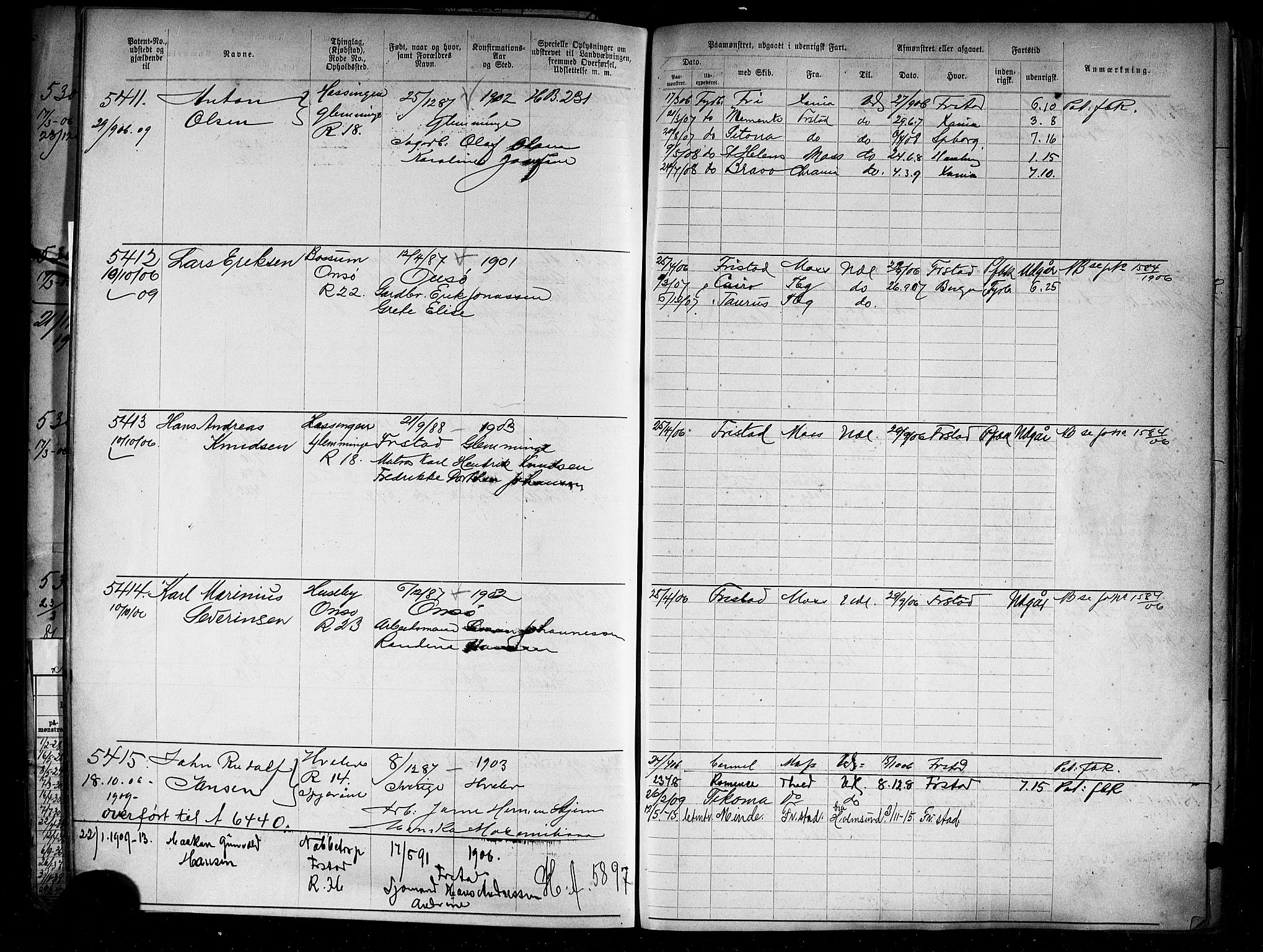 Fredrikstad mønstringskontor, AV/SAO-A-10569b/F/Fc/Fca/L0008: Annotasjonsrulle, 1898-1916, p. 301