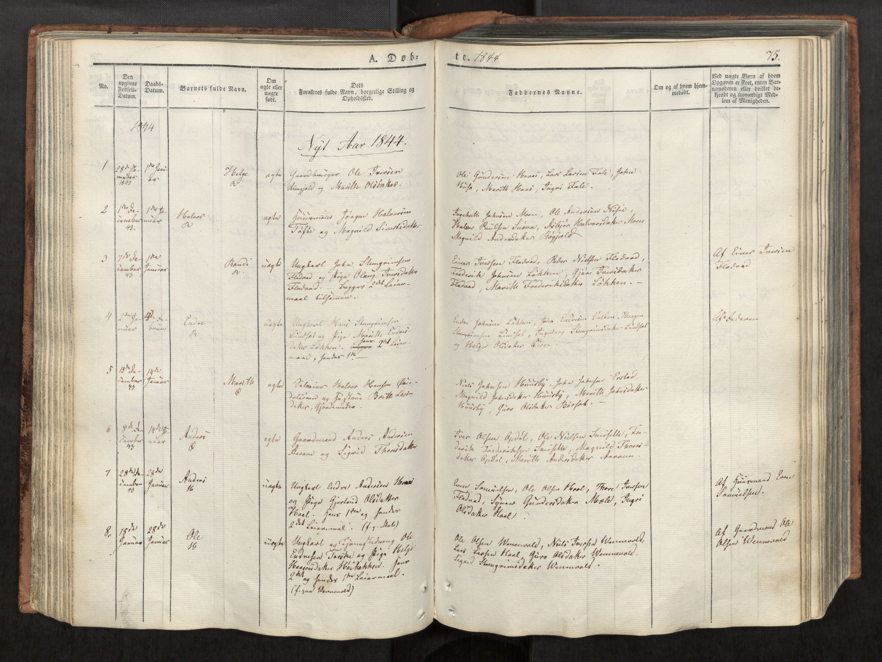 Ministerialprotokoller, klokkerbøker og fødselsregistre - Møre og Romsdal, SAT/A-1454/590/L1012: Parish register (official) no. 590A04, 1832-1846, p. 75