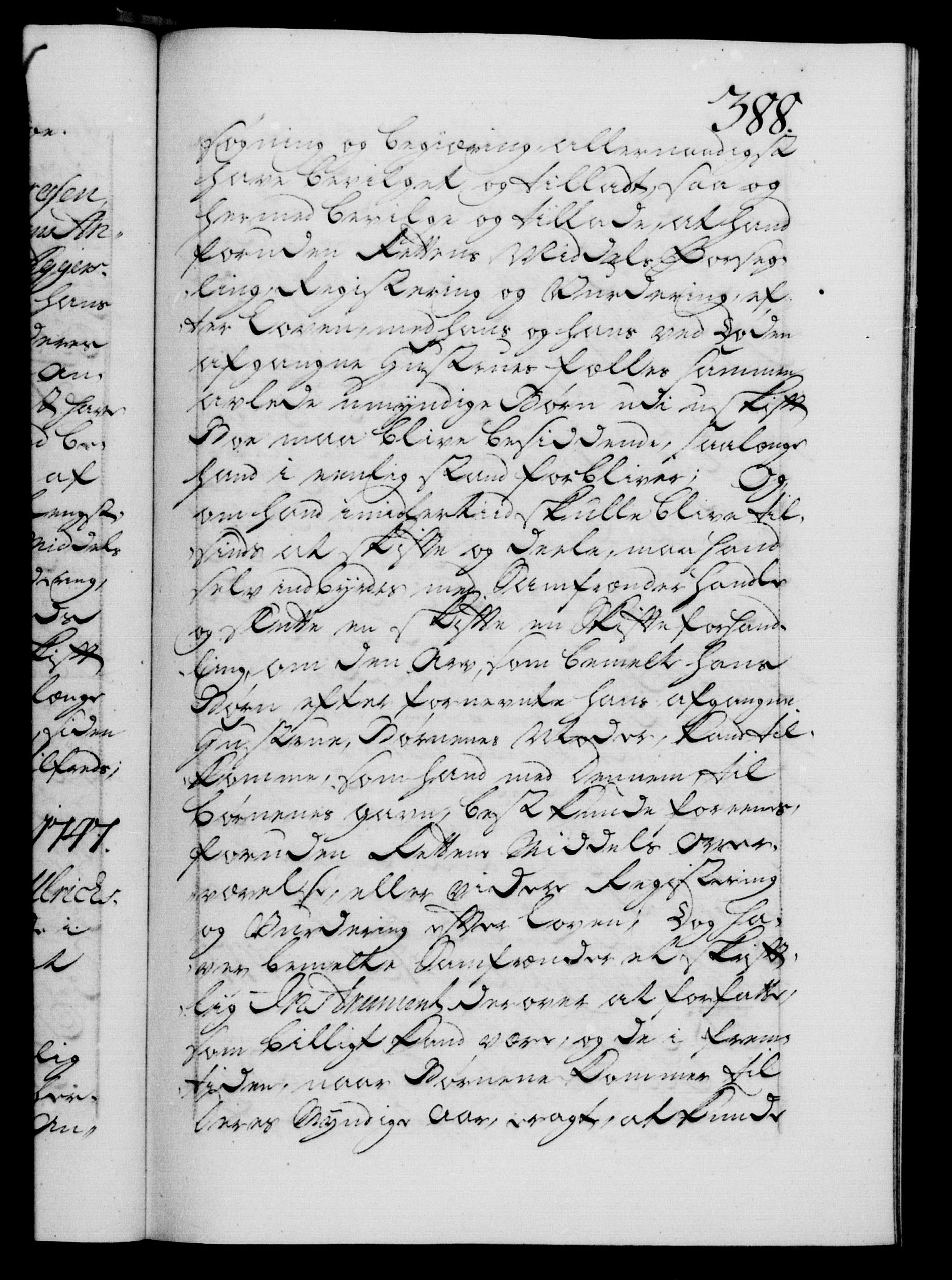 Danske Kanselli 1572-1799, AV/RA-EA-3023/F/Fc/Fca/Fcaa/L0035: Norske registre, 1746-1748, p. 388a