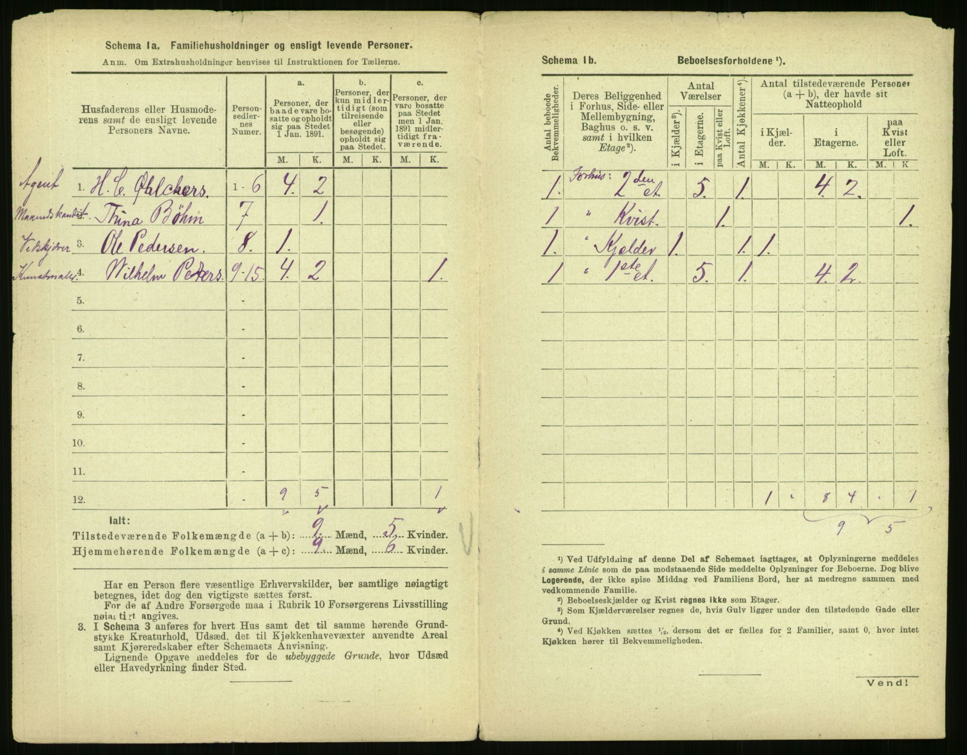 RA, 1891 census for 0301 Kristiania, 1891, p. 35558