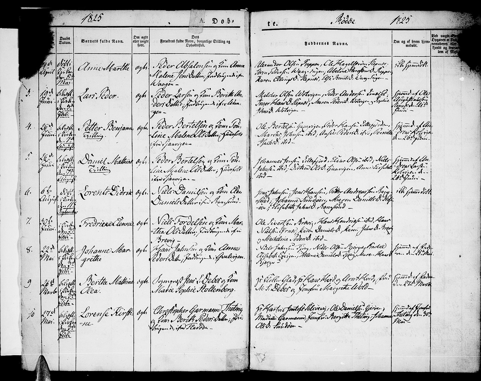 Ministerialprotokoller, klokkerbøker og fødselsregistre - Nordland, AV/SAT-A-1459/841/L0598: Parish register (official) no. 841A06 /1, 1825-1844, p. 2