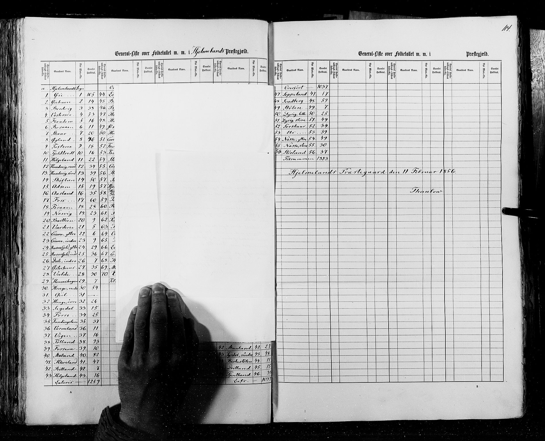 RA, Census 1855, vol. 4: Stavanger amt og Søndre Bergenhus amt, 1855, p. 114