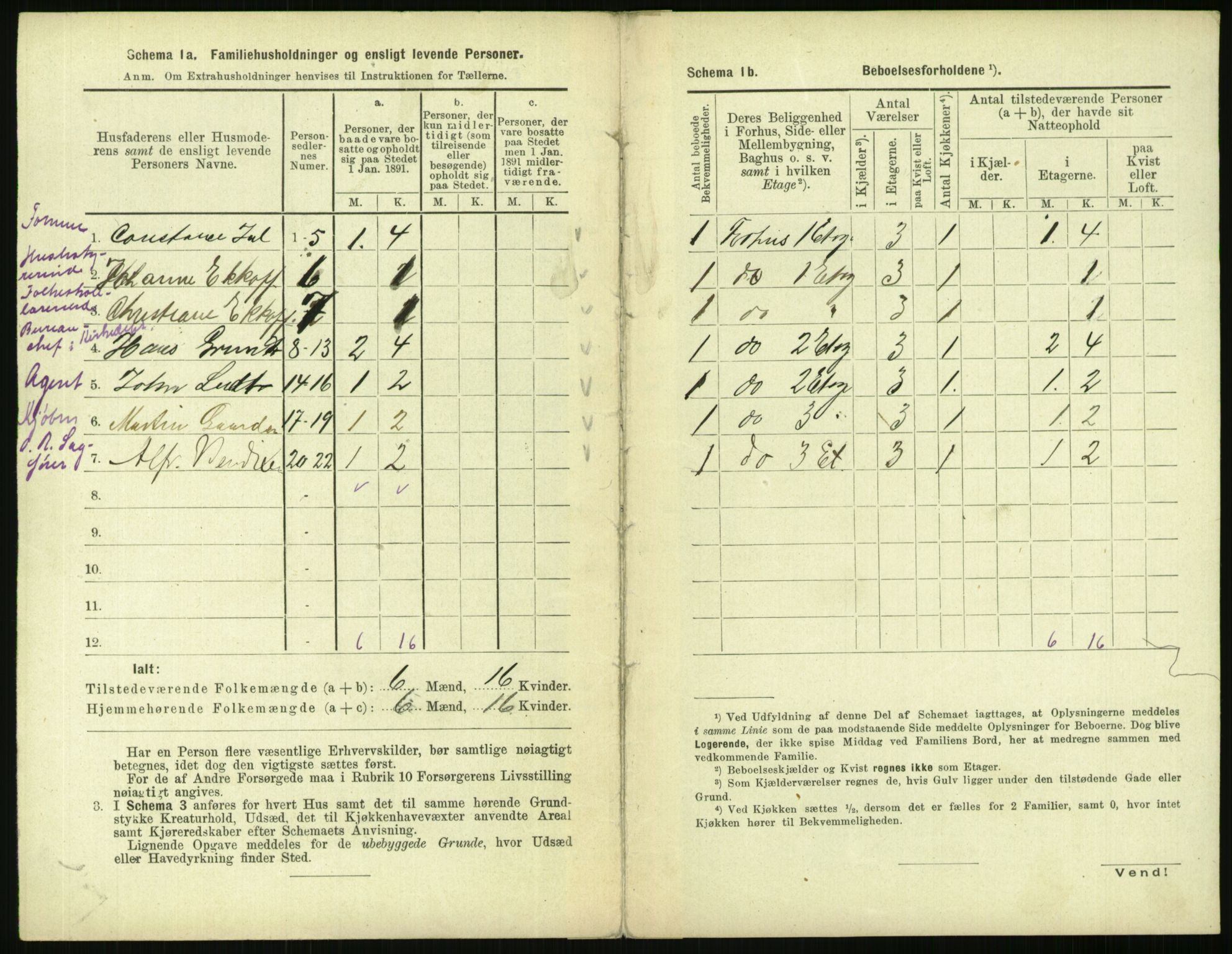 RA, 1891 census for 0301 Kristiania, 1891, p. 42812