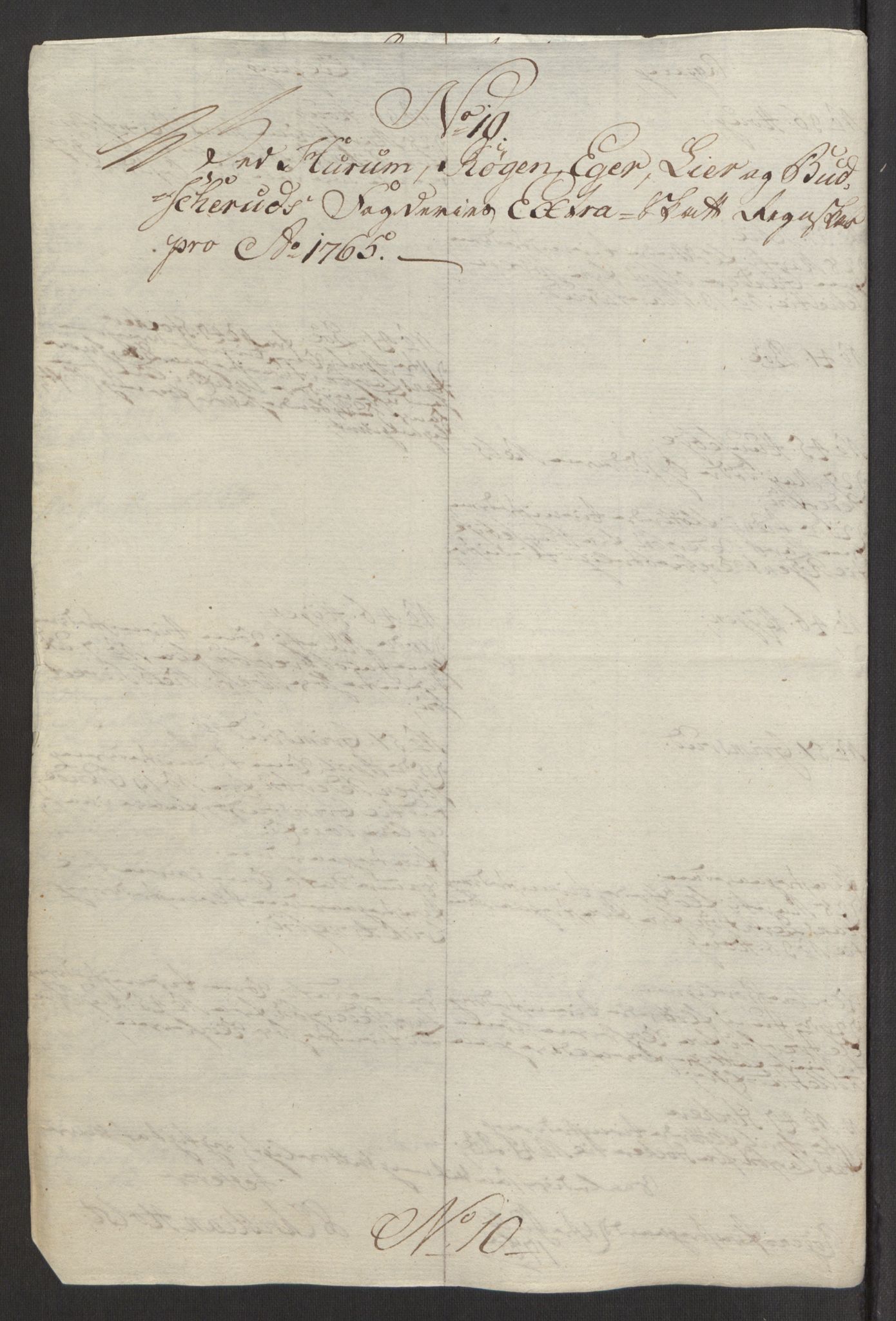 Rentekammeret inntil 1814, Reviderte regnskaper, Fogderegnskap, AV/RA-EA-4092/R31/L1834: Ekstraskatten Hurum, Røyken, Eiker, Lier og Buskerud, 1765, p. 410