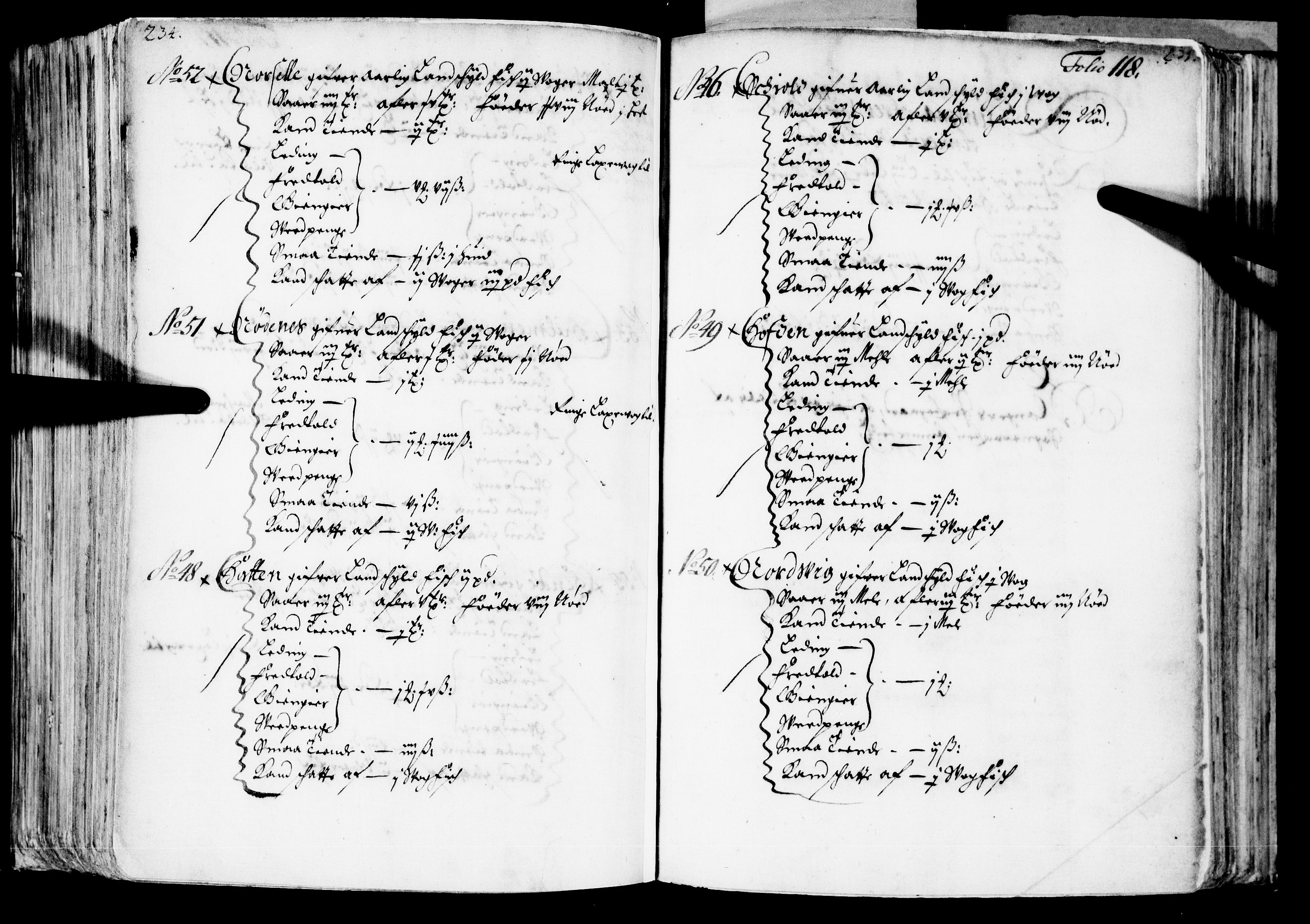 Rentekammeret inntil 1814, Realistisk ordnet avdeling, AV/RA-EA-4070/N/Nb/Nba/L0039: Nordhordland fogderi, 1667, p. 117b-118a