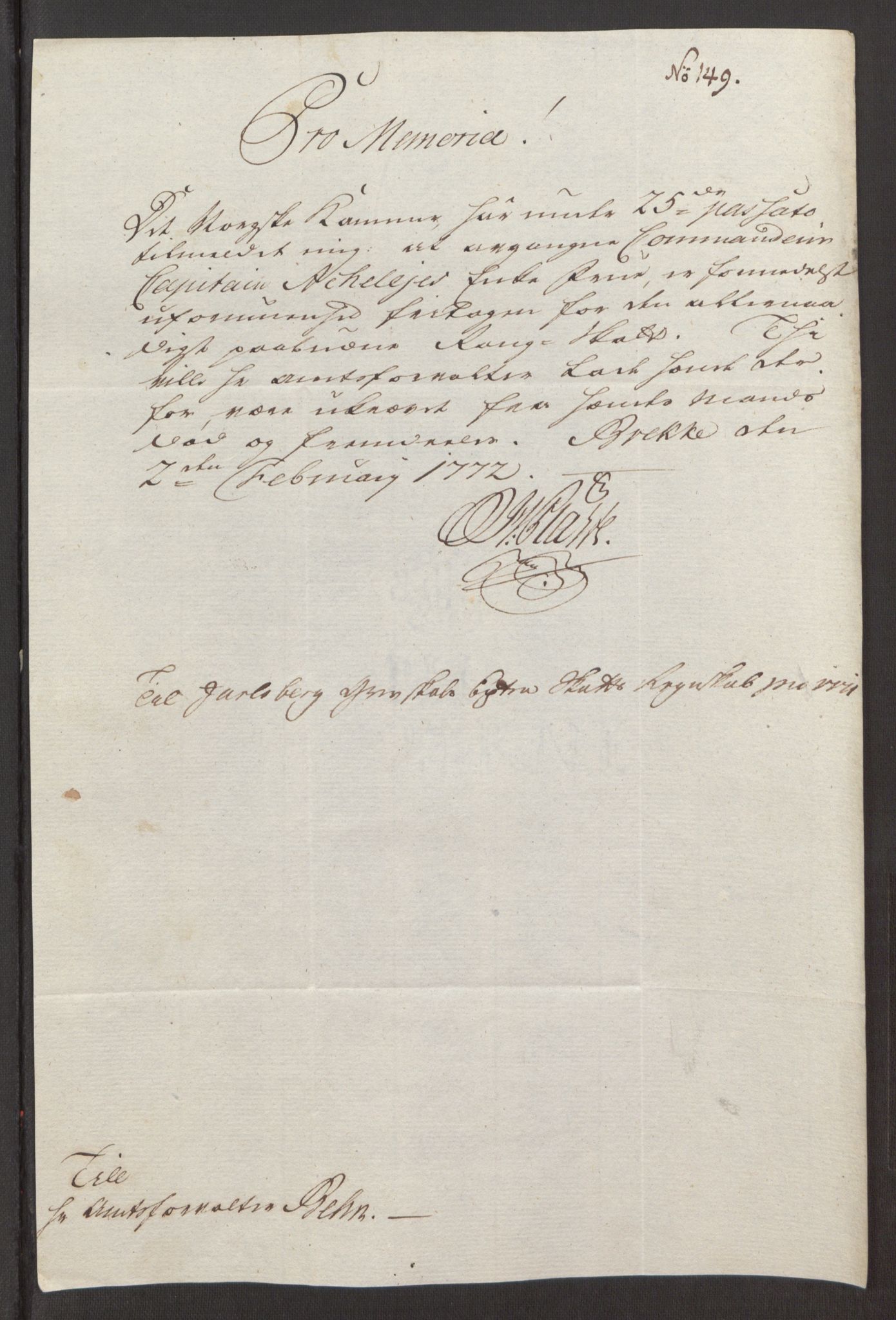 Rentekammeret inntil 1814, Reviderte regnskaper, Fogderegnskap, AV/RA-EA-4092/R32/L1960: Ekstraskatten Jarlsberg grevskap, 1762-1772, p. 218