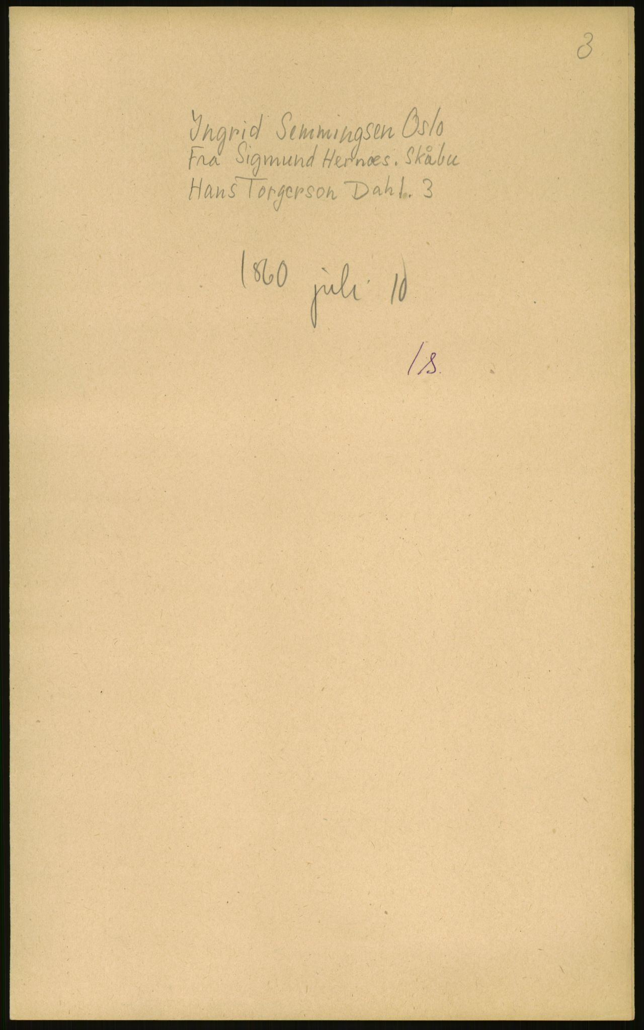 Samlinger til kildeutgivelse, Amerikabrevene, AV/RA-EA-4057/F/L0011: Innlån fra Oppland: Bræin - Knudsen, 1838-1914, p. 511