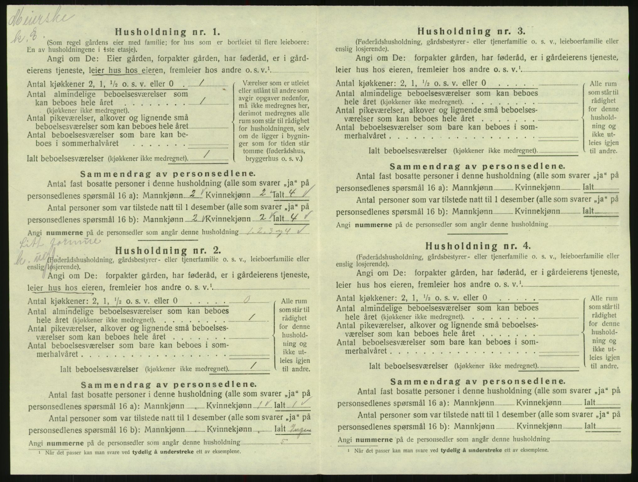 SAK, 1920 census for Randesund, 1920, p. 47