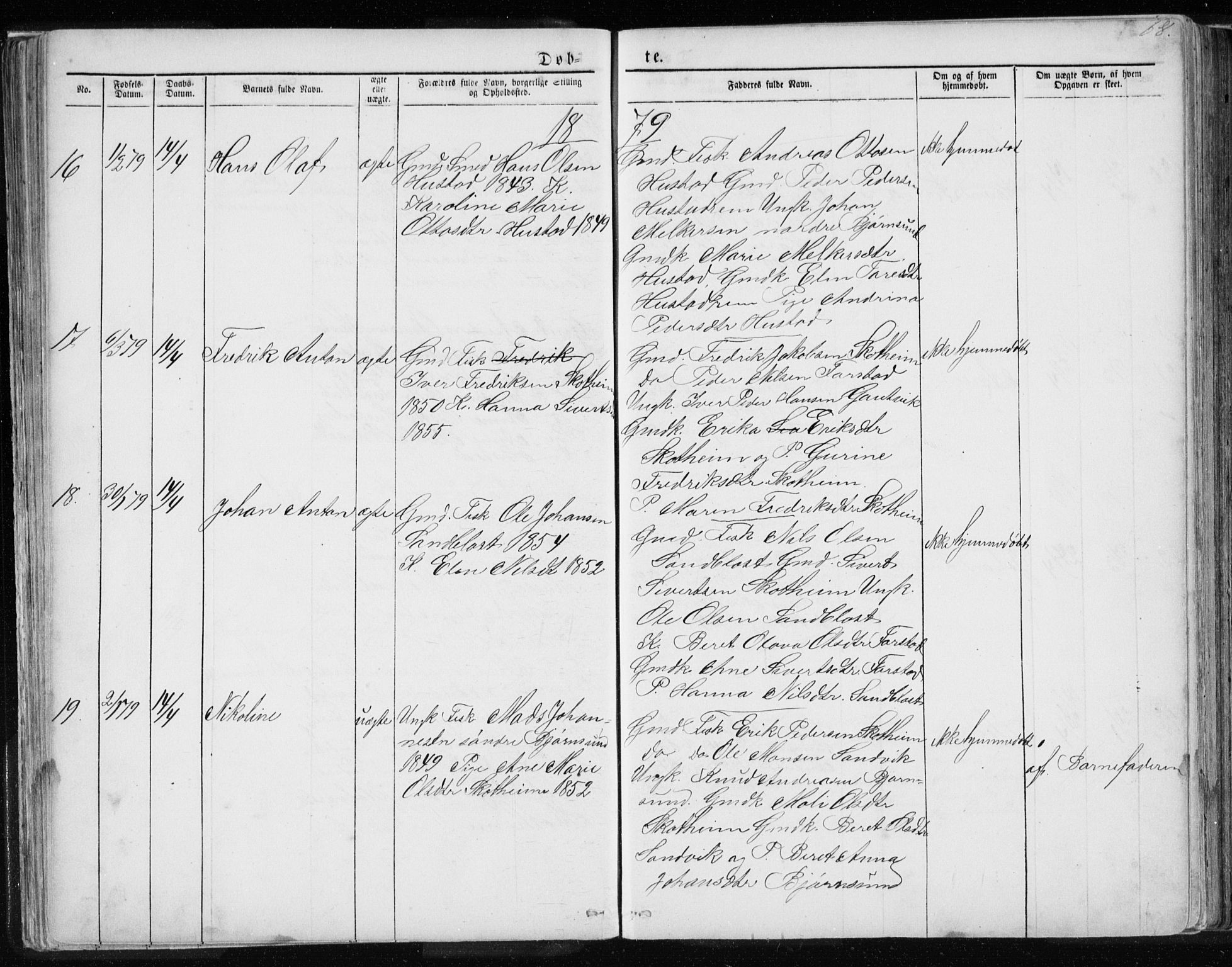 Ministerialprotokoller, klokkerbøker og fødselsregistre - Møre og Romsdal, AV/SAT-A-1454/567/L0782: Parish register (copy) no. 567C02, 1867-1886, p. 68