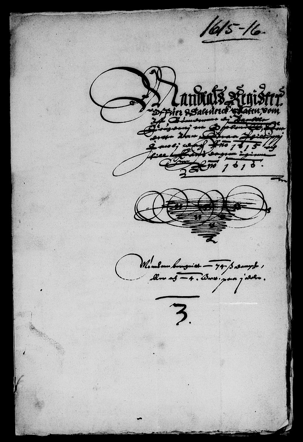 Rentekammeret inntil 1814, Reviderte regnskaper, Lensregnskaper, AV/RA-EA-5023/R/Rb/Rbp/L0005: Bratsberg len, 1612-1620