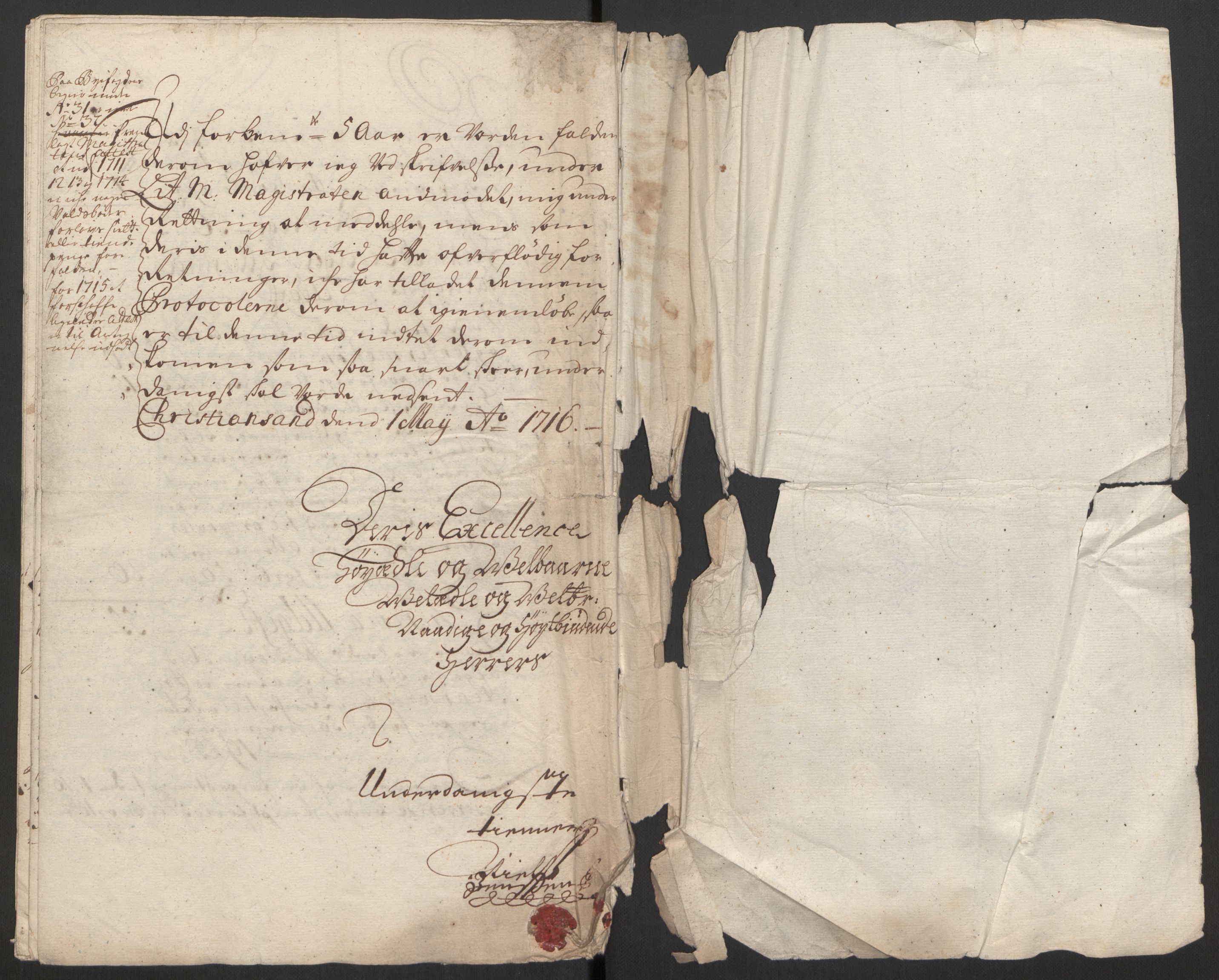 Rentekammeret inntil 1814, Reviderte regnskaper, Byregnskaper, AV/RA-EA-4066/R/Rm/L0285: [M18] Sikt og sakefall, 1681-1718, p. 422