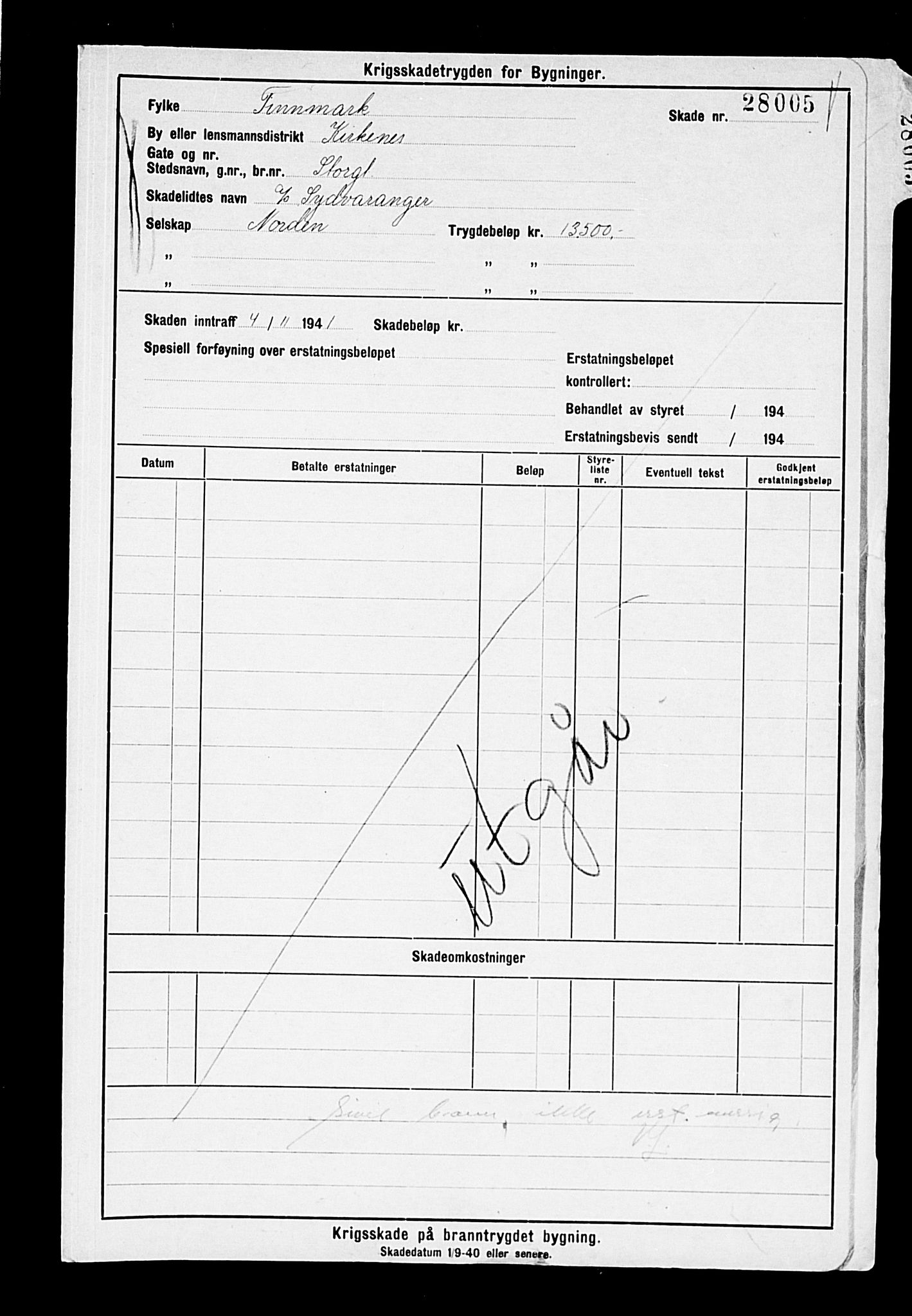 Krigsskadetrygdene for bygninger og løsøre, AV/RA-S-1548/V/L0014: --, 1940-1945, p. 57