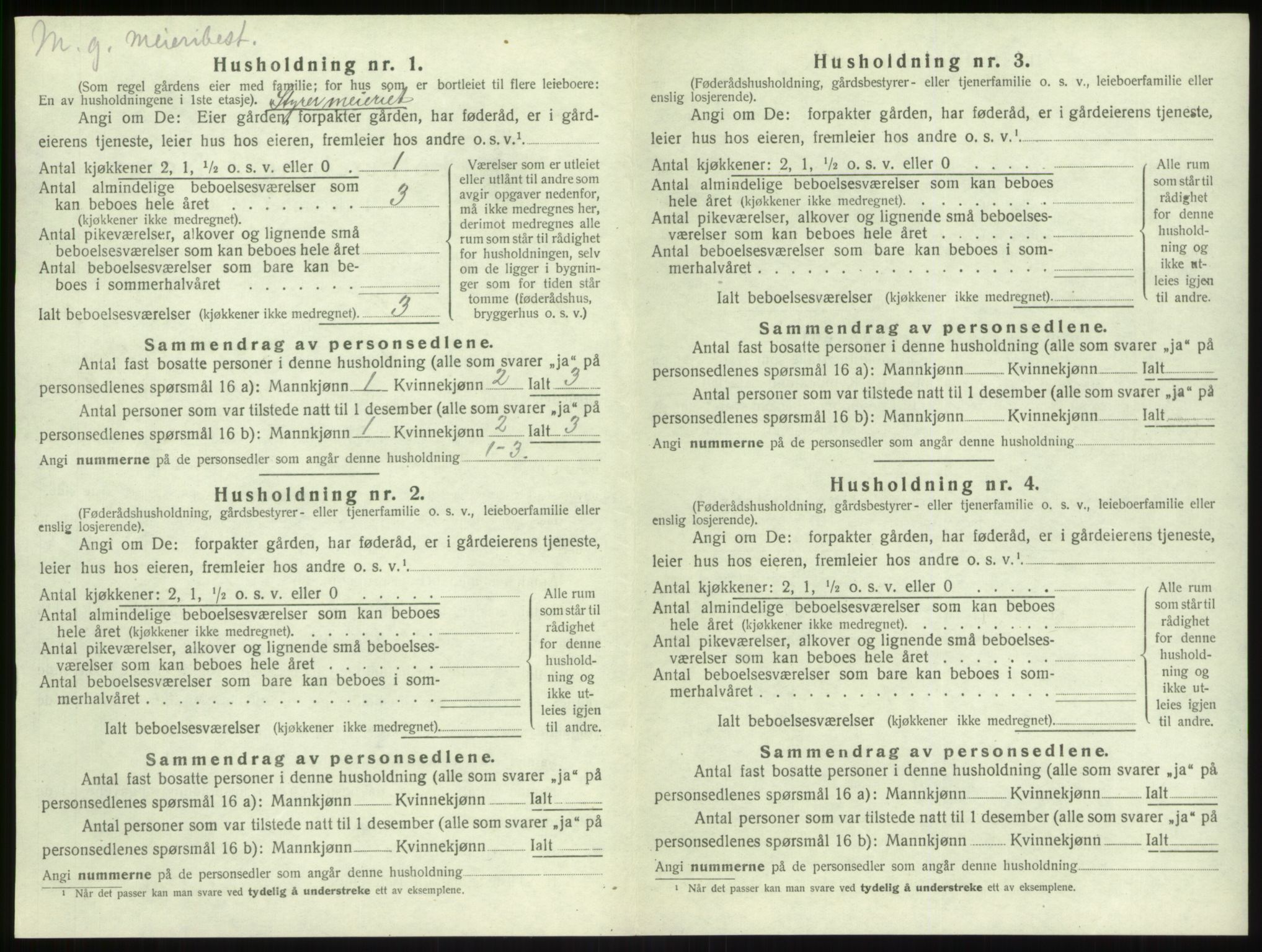 SAB, 1920 census for Vik, 1920, p. 378