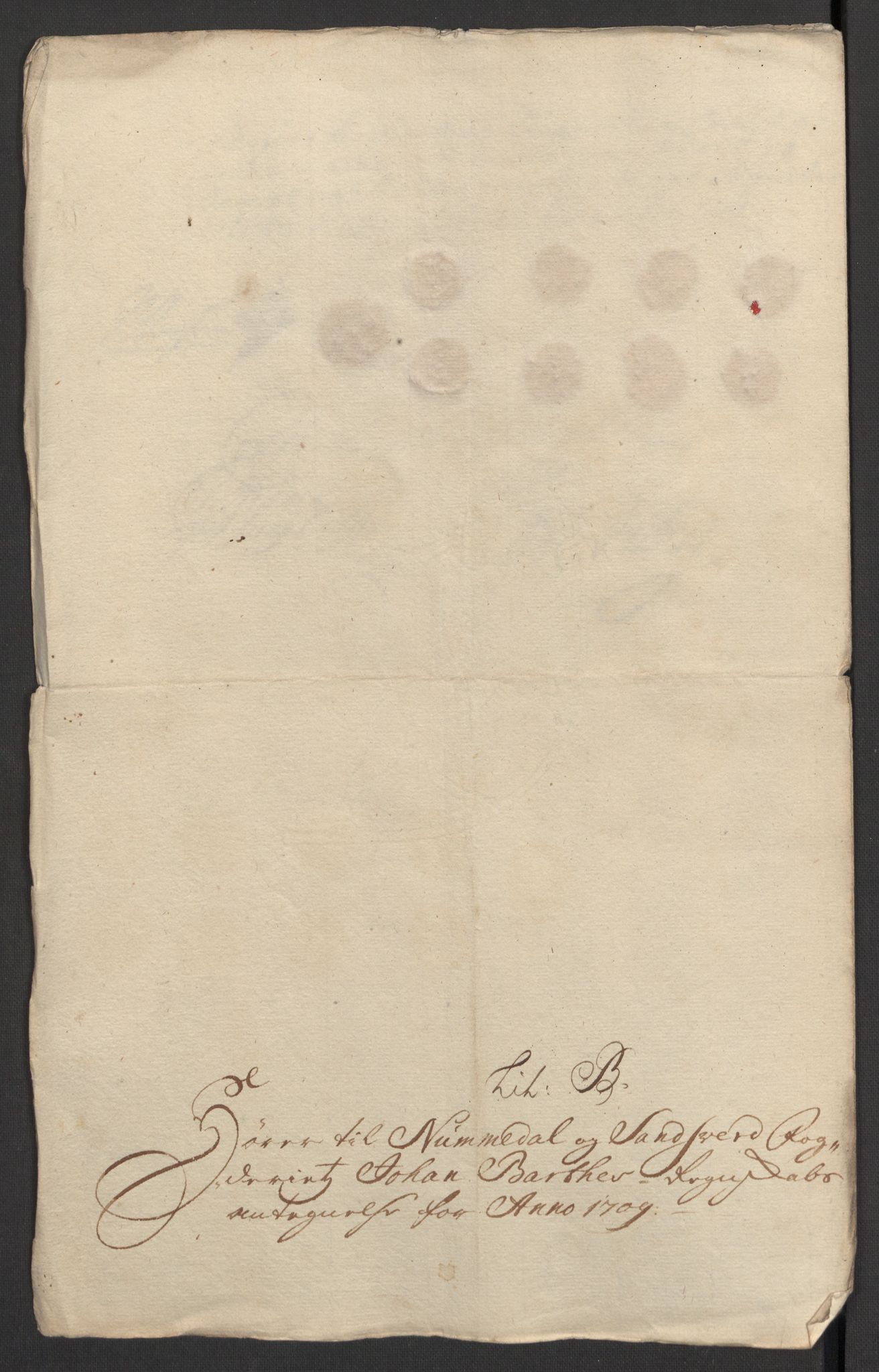 Rentekammeret inntil 1814, Reviderte regnskaper, Fogderegnskap, AV/RA-EA-4092/R24/L1585: Fogderegnskap Numedal og Sandsvær, 1709-1710, p. 129