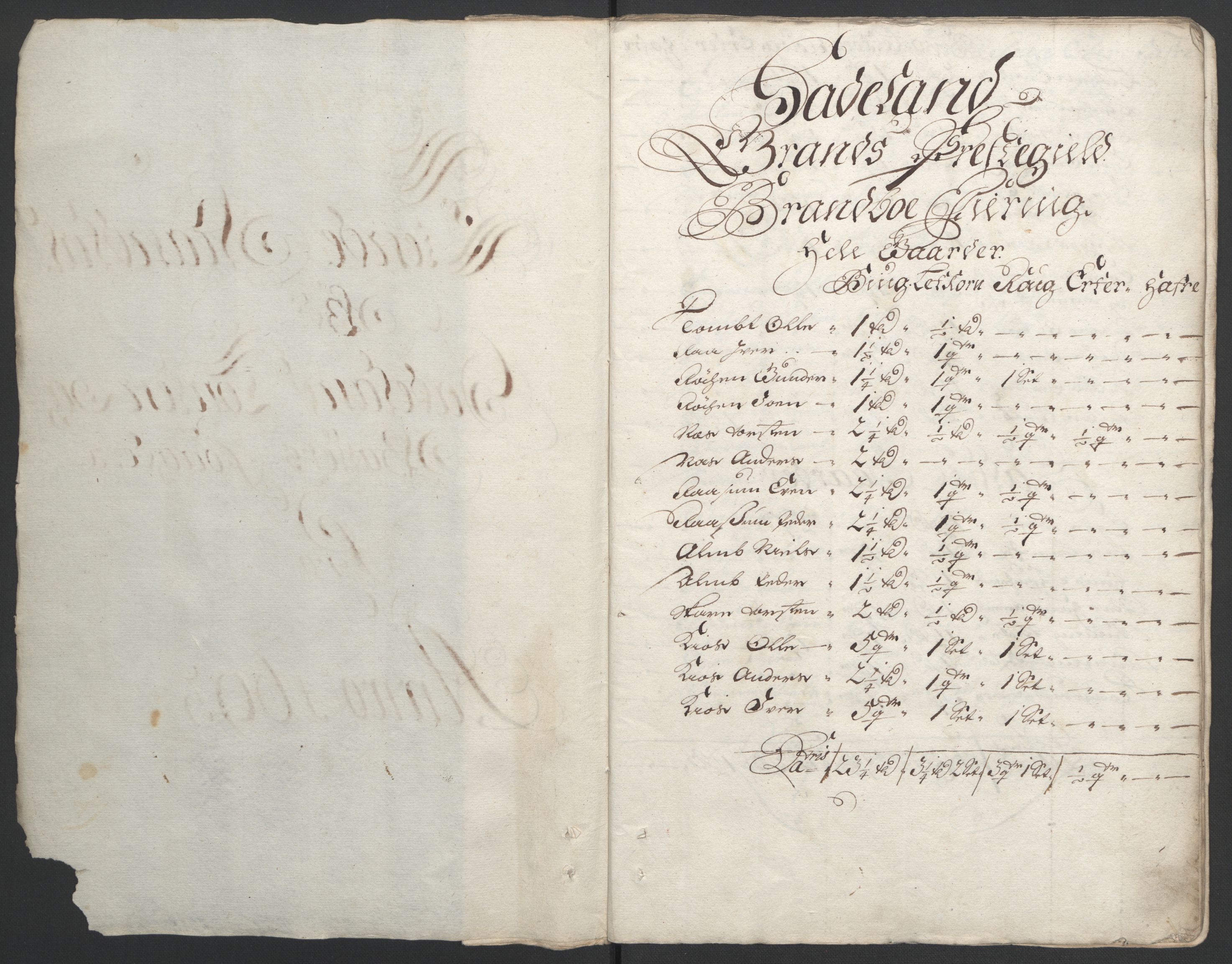 Rentekammeret inntil 1814, Reviderte regnskaper, Fogderegnskap, AV/RA-EA-4092/R18/L1292: Fogderegnskap Hadeland, Toten og Valdres, 1693-1694, p. 18