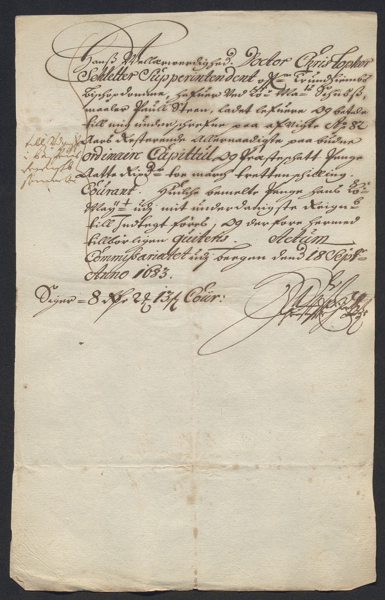 Rentekammeret inntil 1814, Reviderte regnskaper, Kirkeregnskap, AV/RA-EA-4067/Rf/L0129: Kirkeregnskap, 1625-1684, p. 614