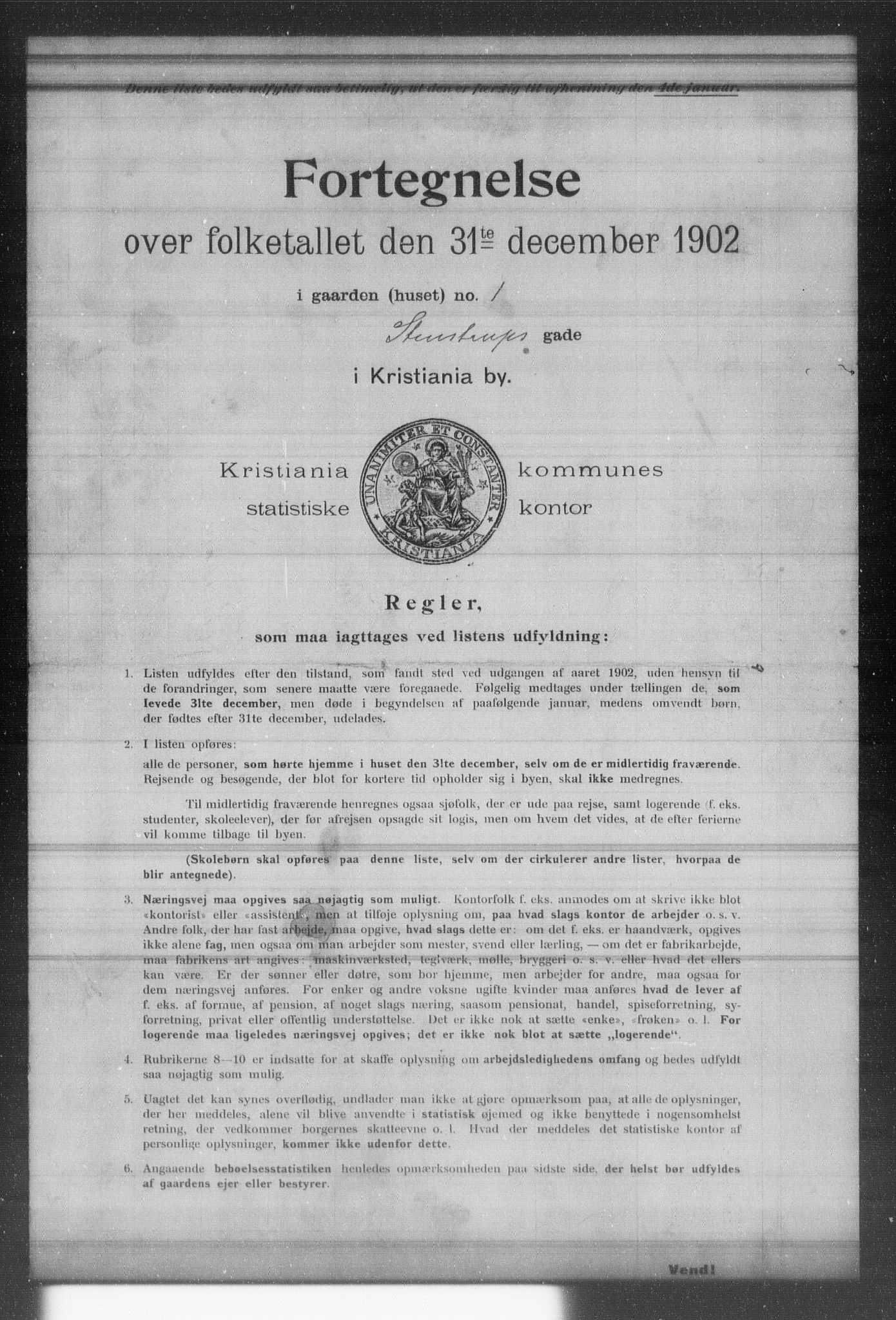 OBA, Municipal Census 1902 for Kristiania, 1902, p. 18704