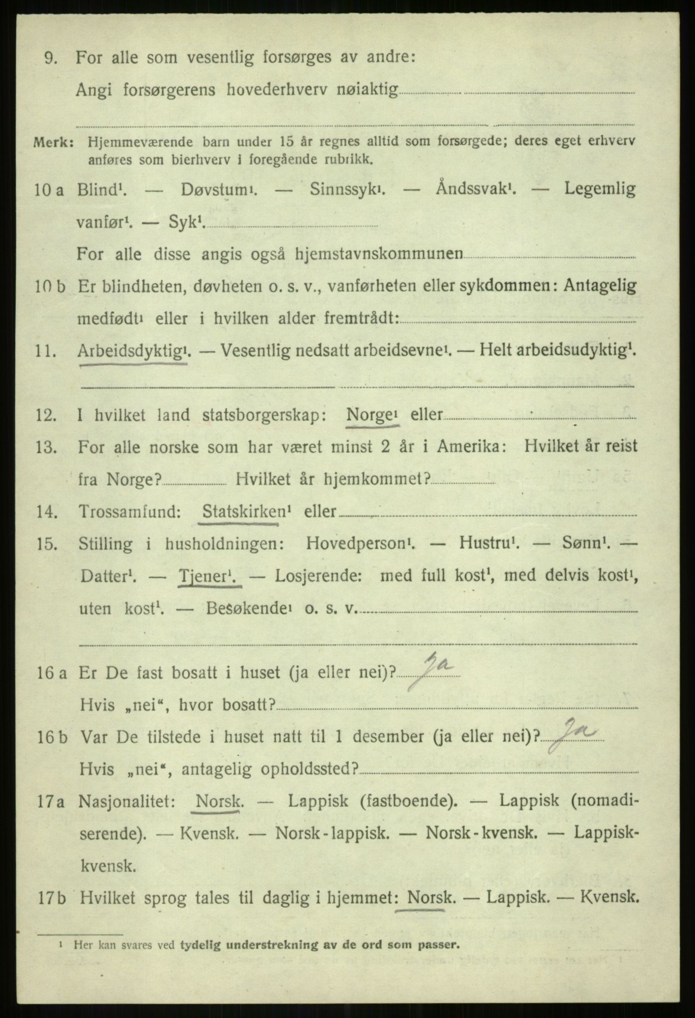 SATØ, 1920 census for Lenvik, 1920, p. 12785