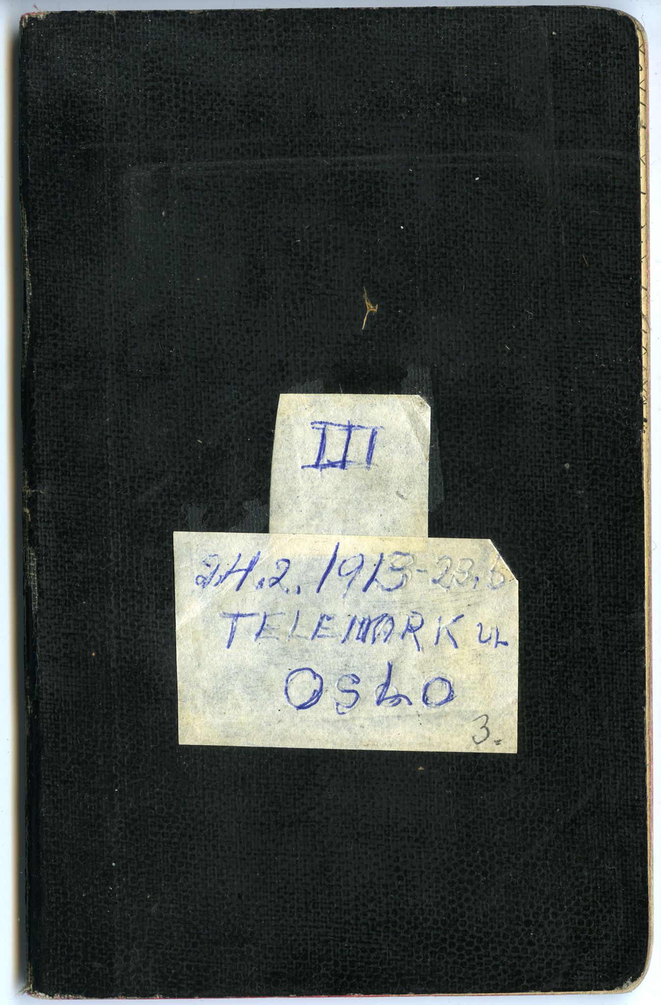 Gerhard Kjølås-arkivet, FMFB/A-1081/F/L0003: Bok III, 1913