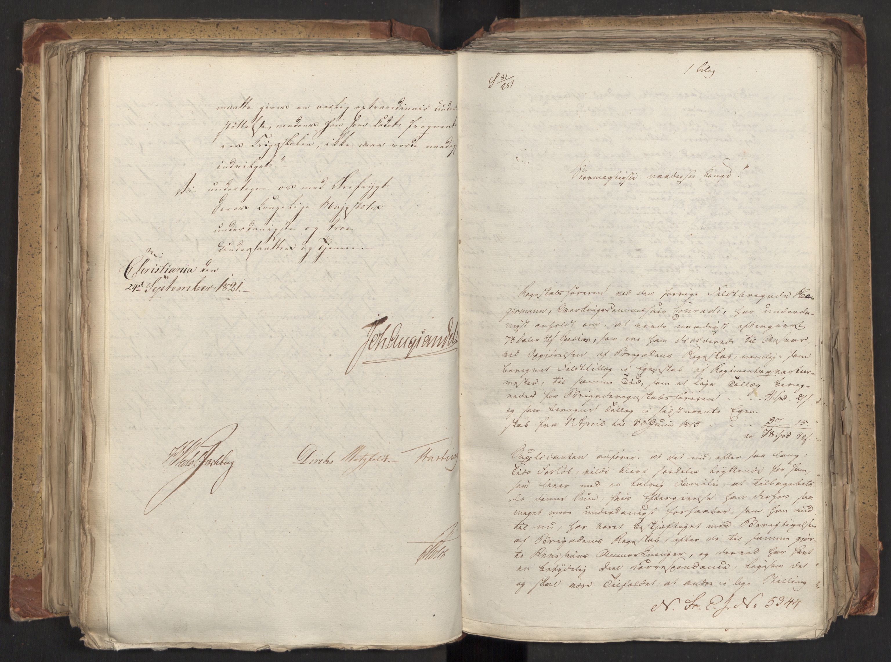 Statsrådsavdelingen i Stockholm, AV/RA-S-1003/D/Da/L0027: Regjeringsinnstillinger nr. 5275-5436, 1821, p. 275