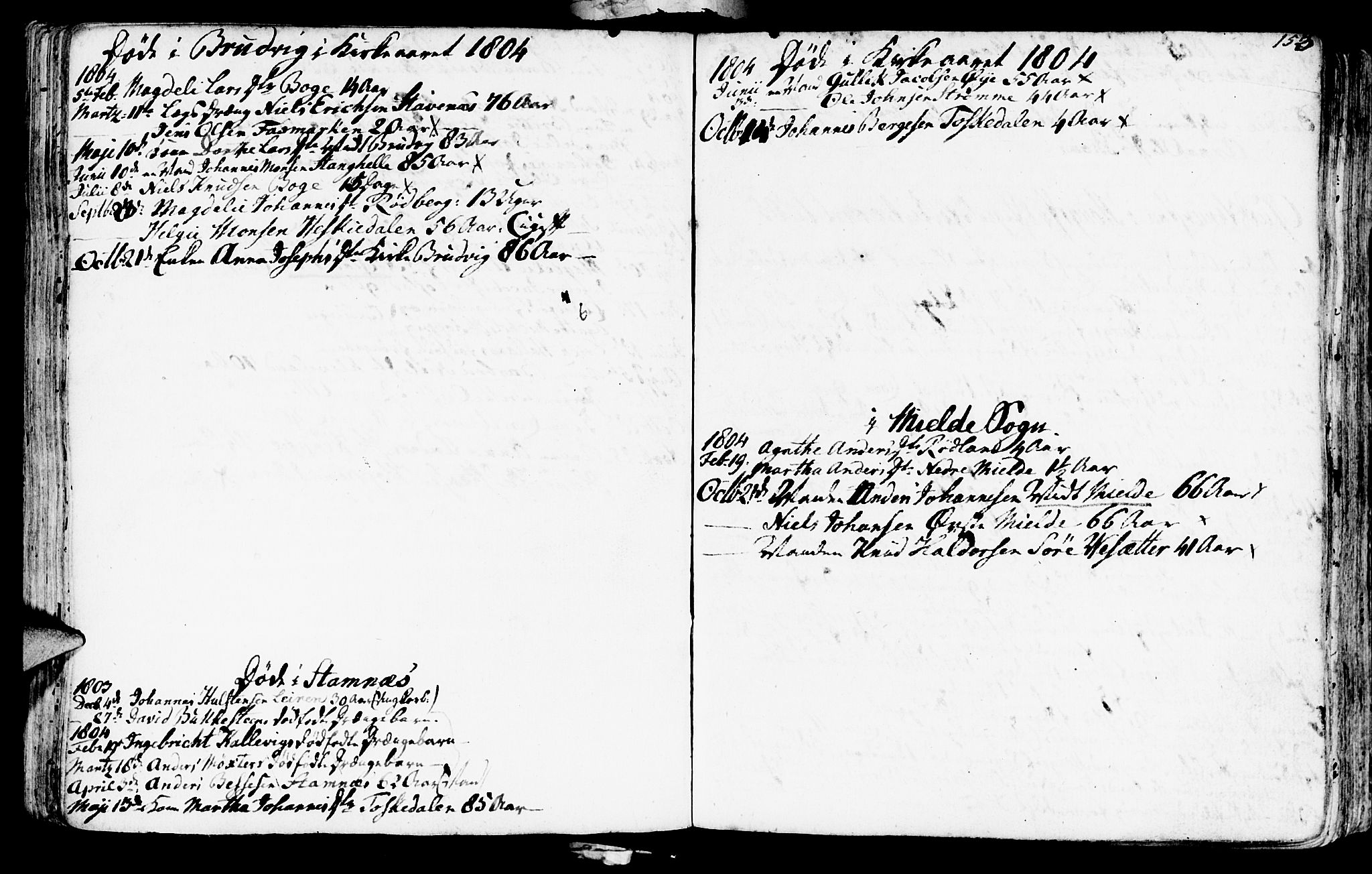 Haus sokneprestembete, AV/SAB-A-75601/H/Haa: Parish register (official) no. A 11, 1796-1816, p. 153