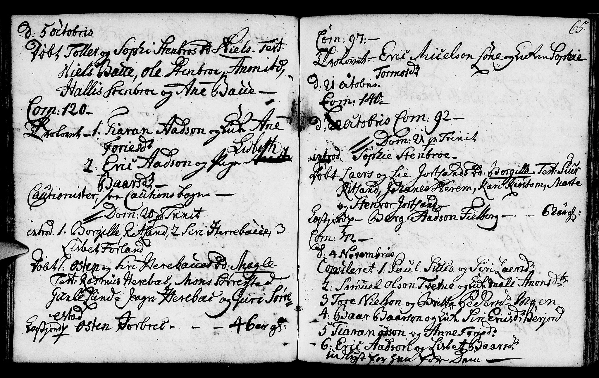 Suldal sokneprestkontor, SAST/A-101845/01/IV/L0003: Parish register (official) no. A 3, 1780-1800, p. 65