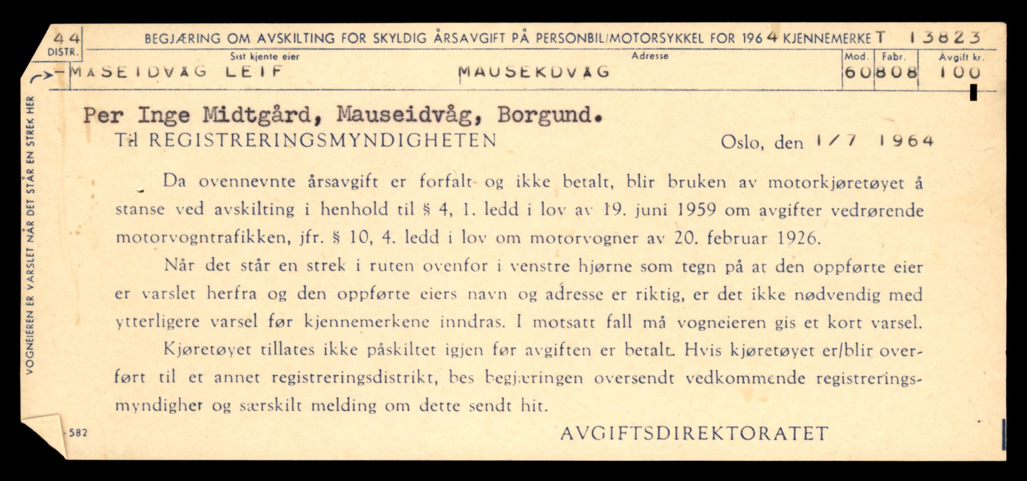 Møre og Romsdal vegkontor - Ålesund trafikkstasjon, AV/SAT-A-4099/F/Fe/L0041: Registreringskort for kjøretøy T 13710 - T 13905, 1927-1998, p. 2009