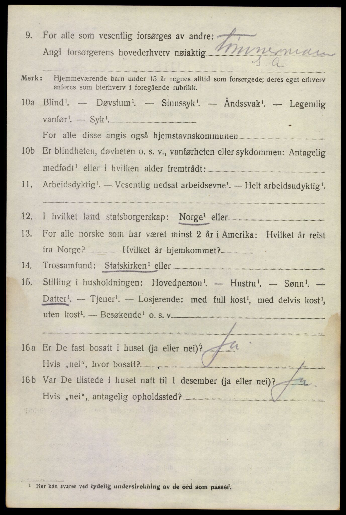 SAKO, 1920 census for Lier, 1920, p. 12667