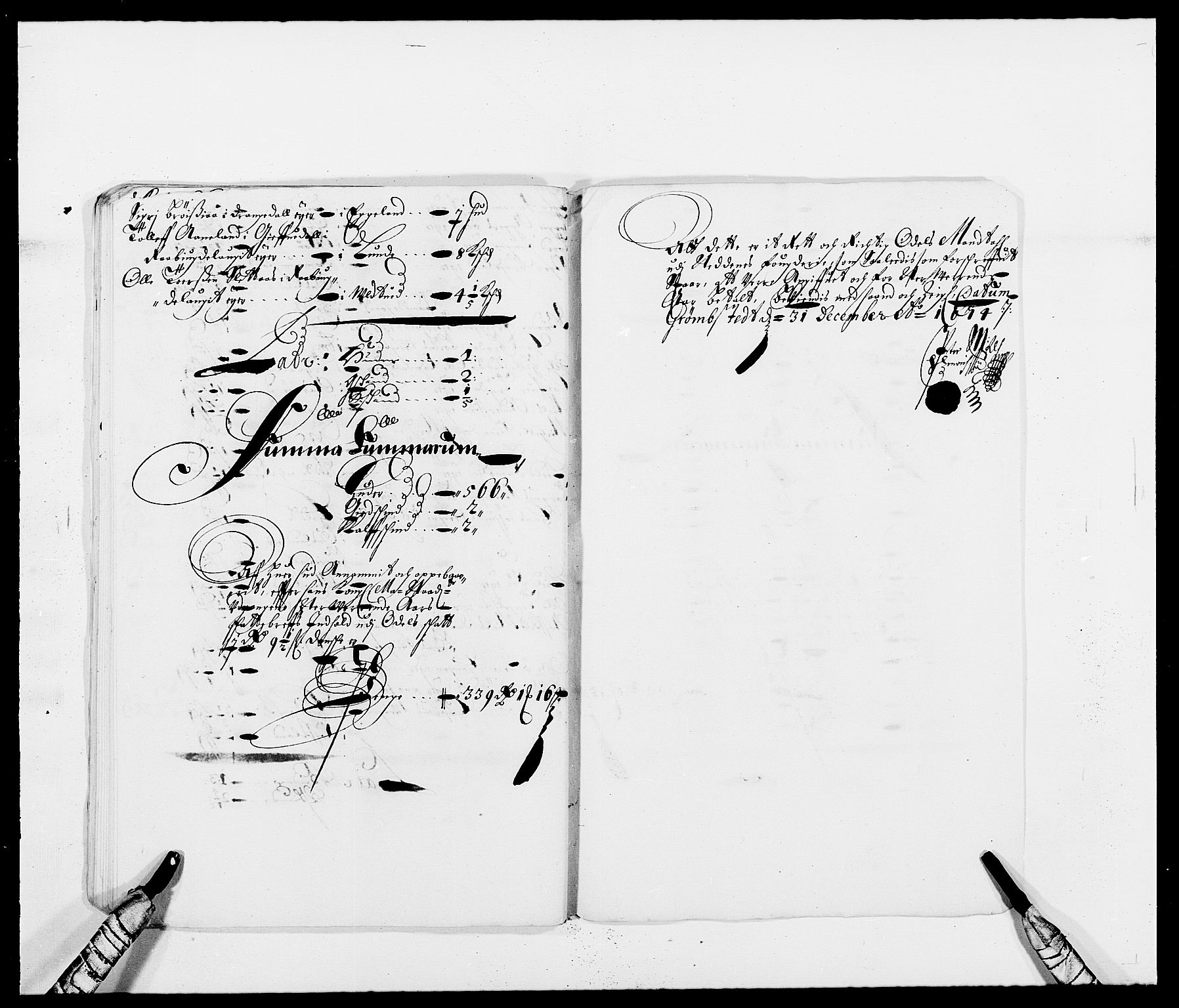 Rentekammeret inntil 1814, Reviderte regnskaper, Fogderegnskap, RA/EA-4092/R39/L2300: Fogderegnskap Nedenes, 1672-1674, p. 333