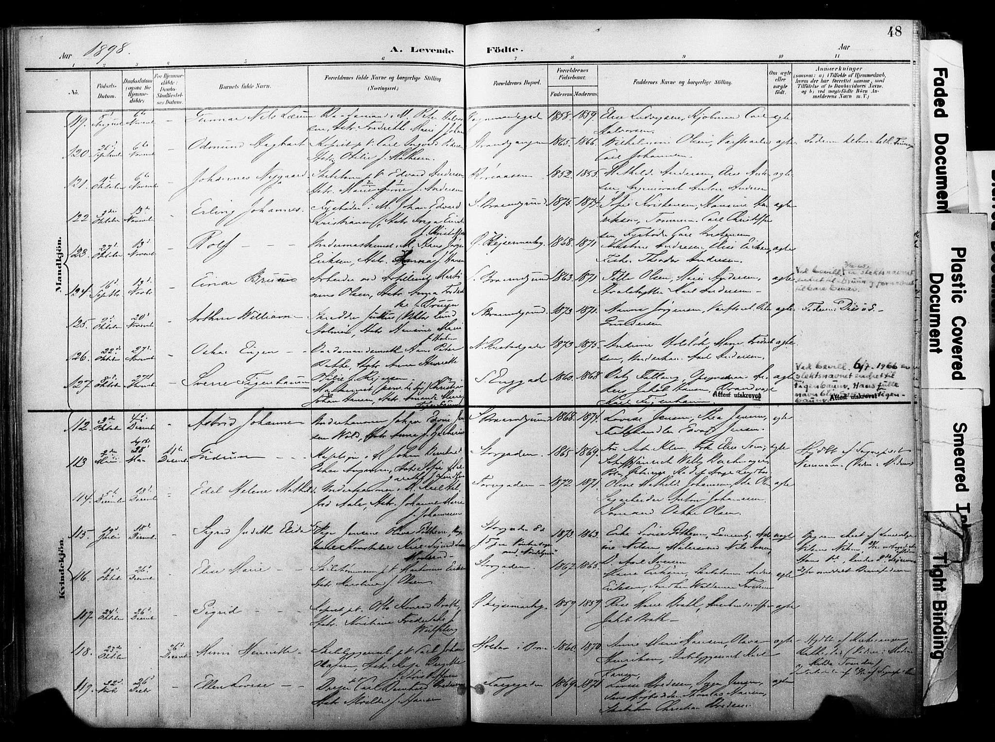 Horten kirkebøker, AV/SAKO-A-348/F/Fa/L0005: Parish register (official) no. 5, 1896-1904, p. 48