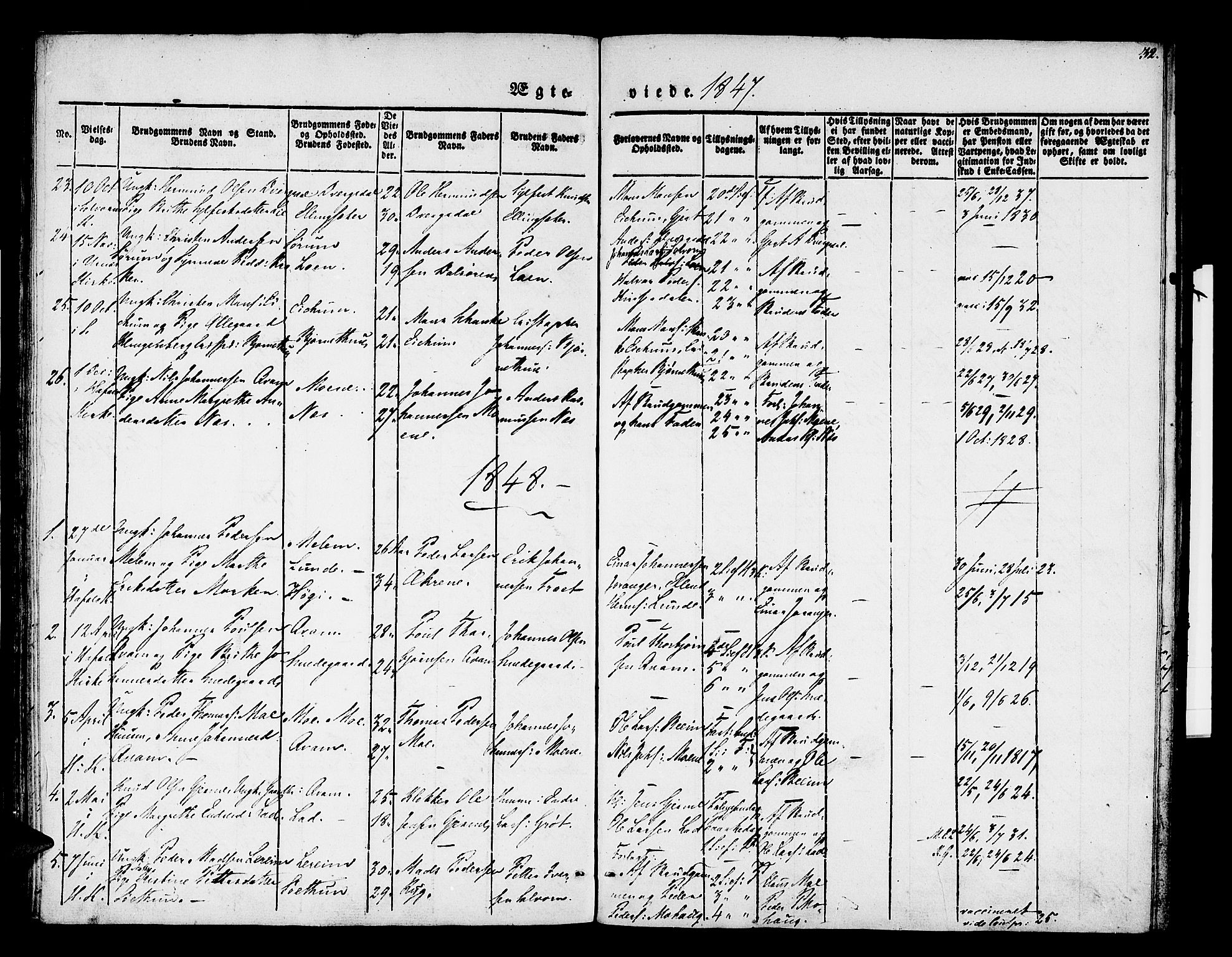 Hafslo sokneprestembete, AV/SAB-A-80301/H/Haa/Haaa/L0007: Parish register (official) no. A 7, 1834-1854, p. 32