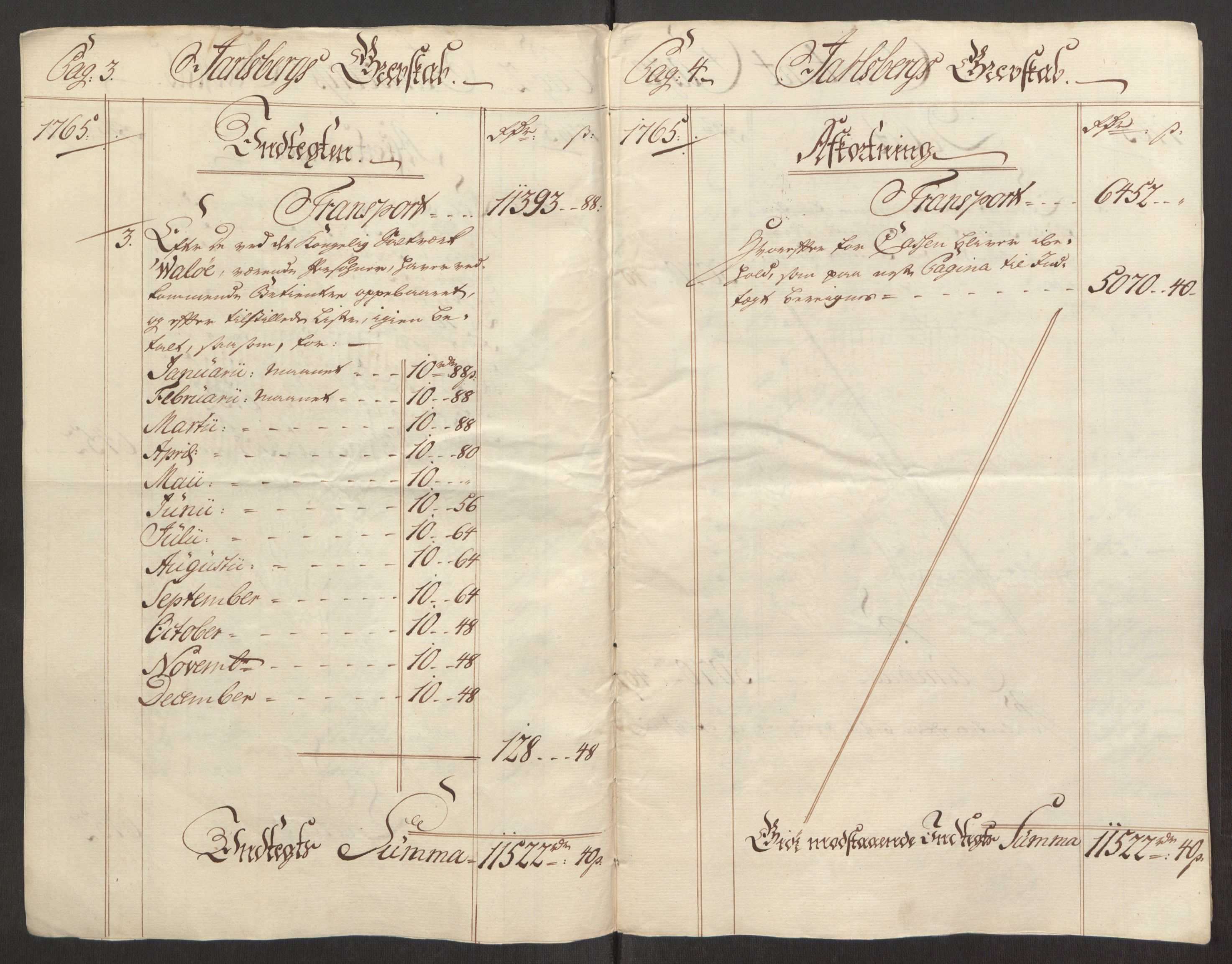 Rentekammeret inntil 1814, Reviderte regnskaper, Fogderegnskap, RA/EA-4092/R32/L1960: Ekstraskatten Jarlsberg grevskap, 1762-1772, p. 73