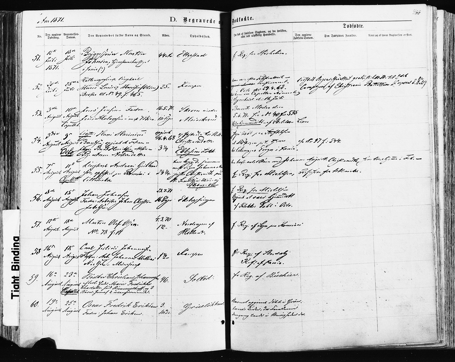 Østre Aker prestekontor Kirkebøker, AV/SAO-A-10840/F/Fa/L0003: Parish register (official) no. I 3, 1869-1875, p. 466