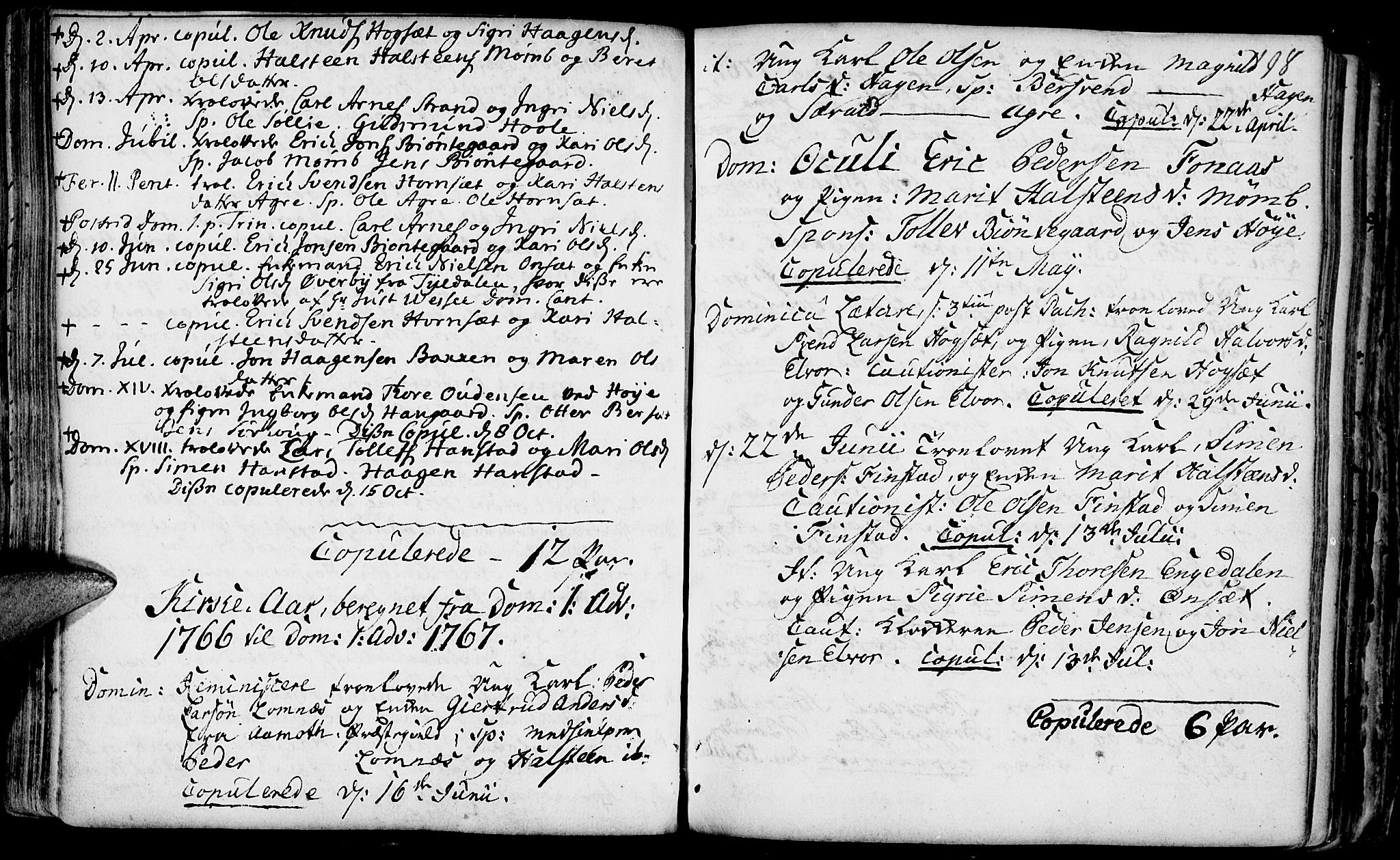 Rendalen prestekontor, SAH/PREST-054/H/Ha/Haa/L0001: Parish register (official) no. 1, 1733-1787, p. 198