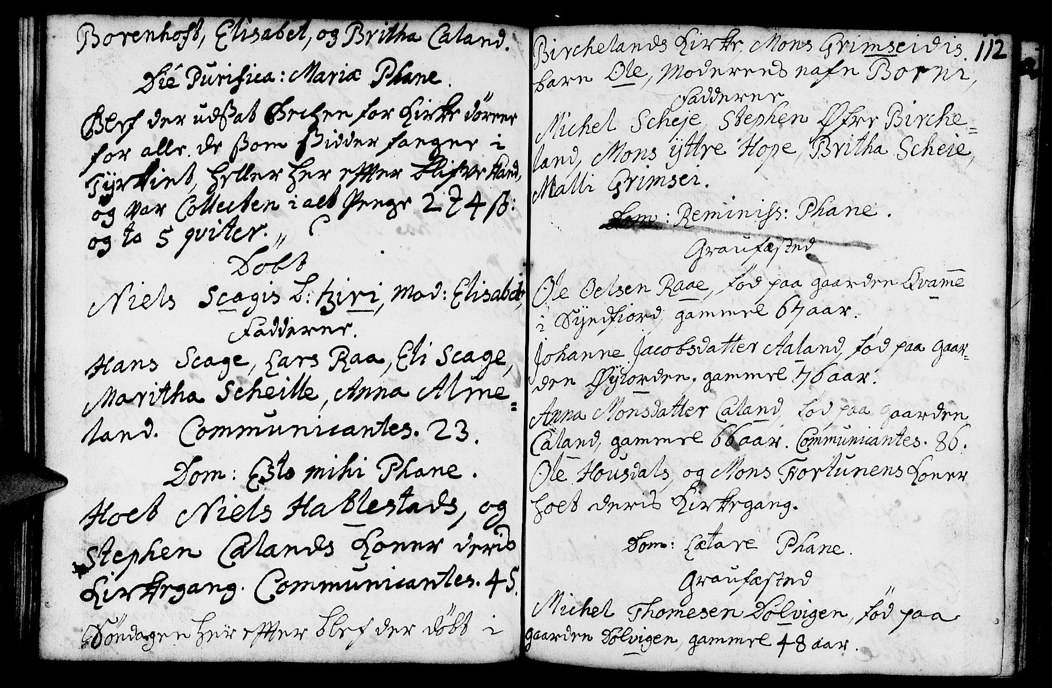 Fana Sokneprestembete, AV/SAB-A-75101/H/Haa/Haaa/L0002: Parish register (official) no. A 2, 1719-1735, p. 112