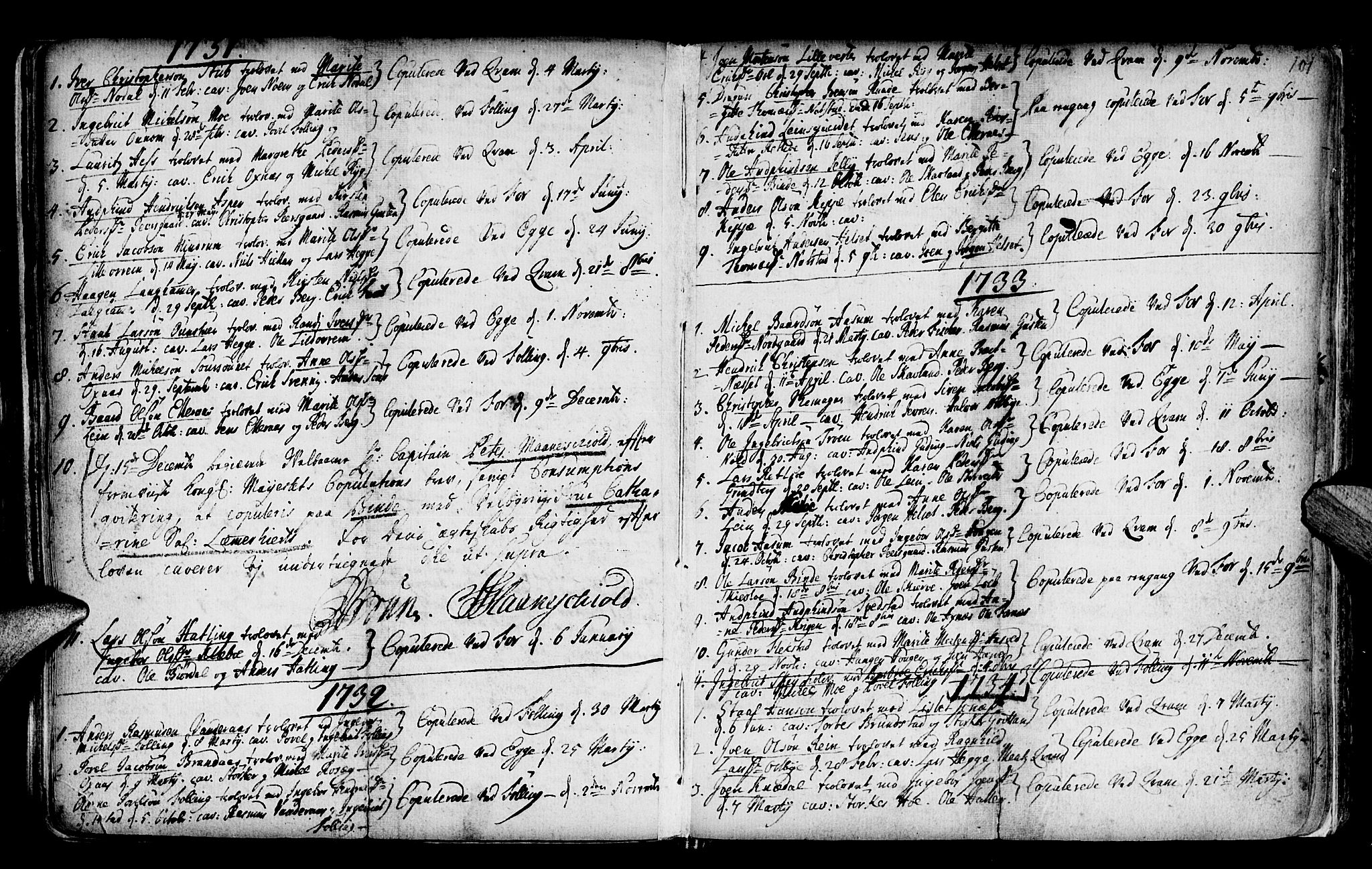 Ministerialprotokoller, klokkerbøker og fødselsregistre - Nord-Trøndelag, SAT/A-1458/746/L0439: Parish register (official) no. 746A01, 1688-1759, p. 101