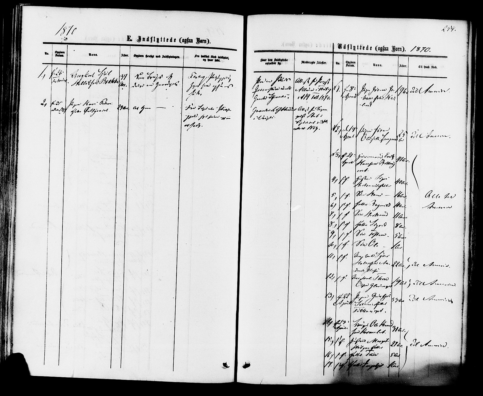 Rollag kirkebøker, AV/SAKO-A-240/F/Fa/L0009: Parish register (official) no. I 9, 1860-1874, p. 254