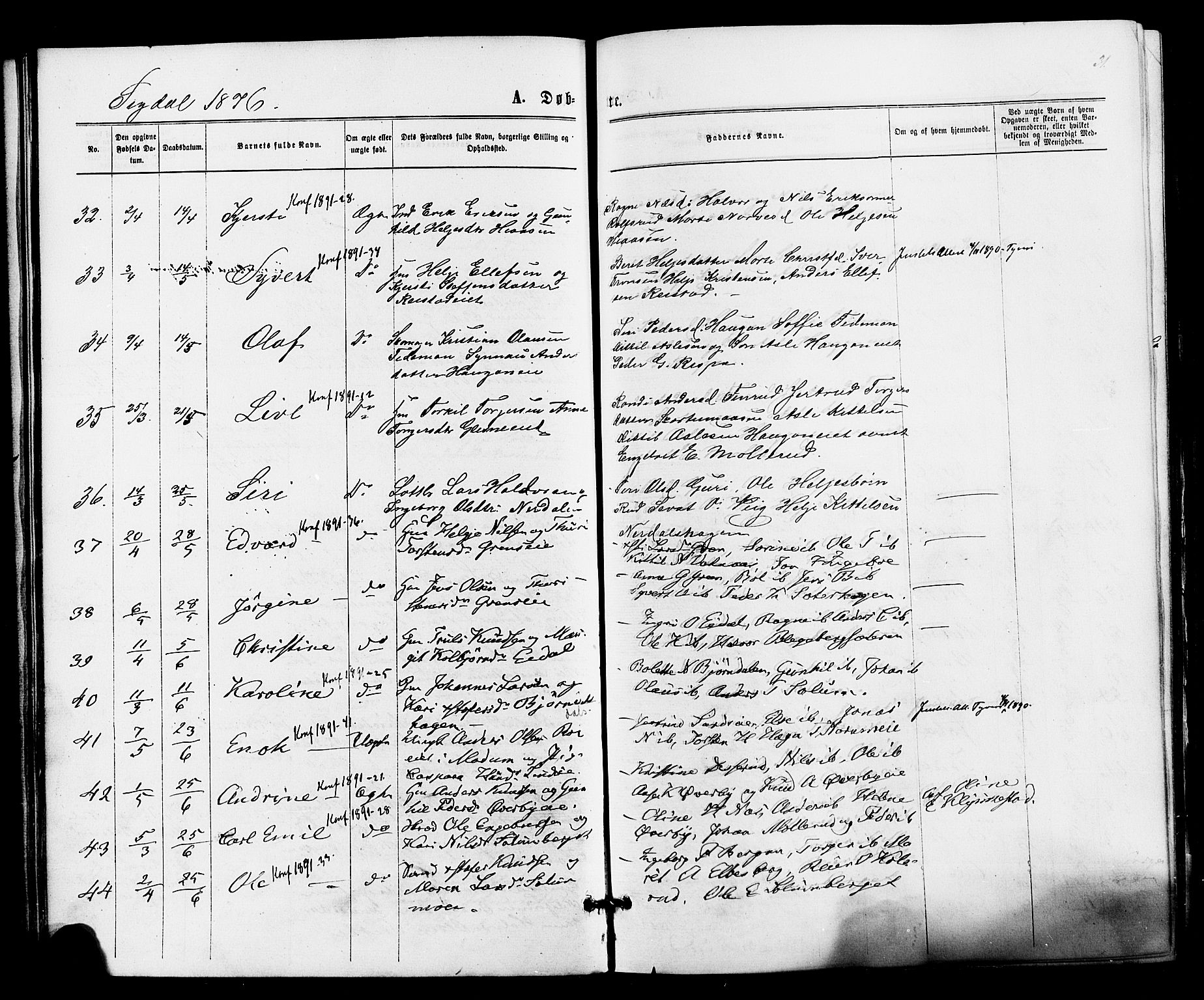 Sigdal kirkebøker, AV/SAKO-A-245/F/Fa/L0010: Parish register (official) no. I 10 /1, 1872-1878, p. 31