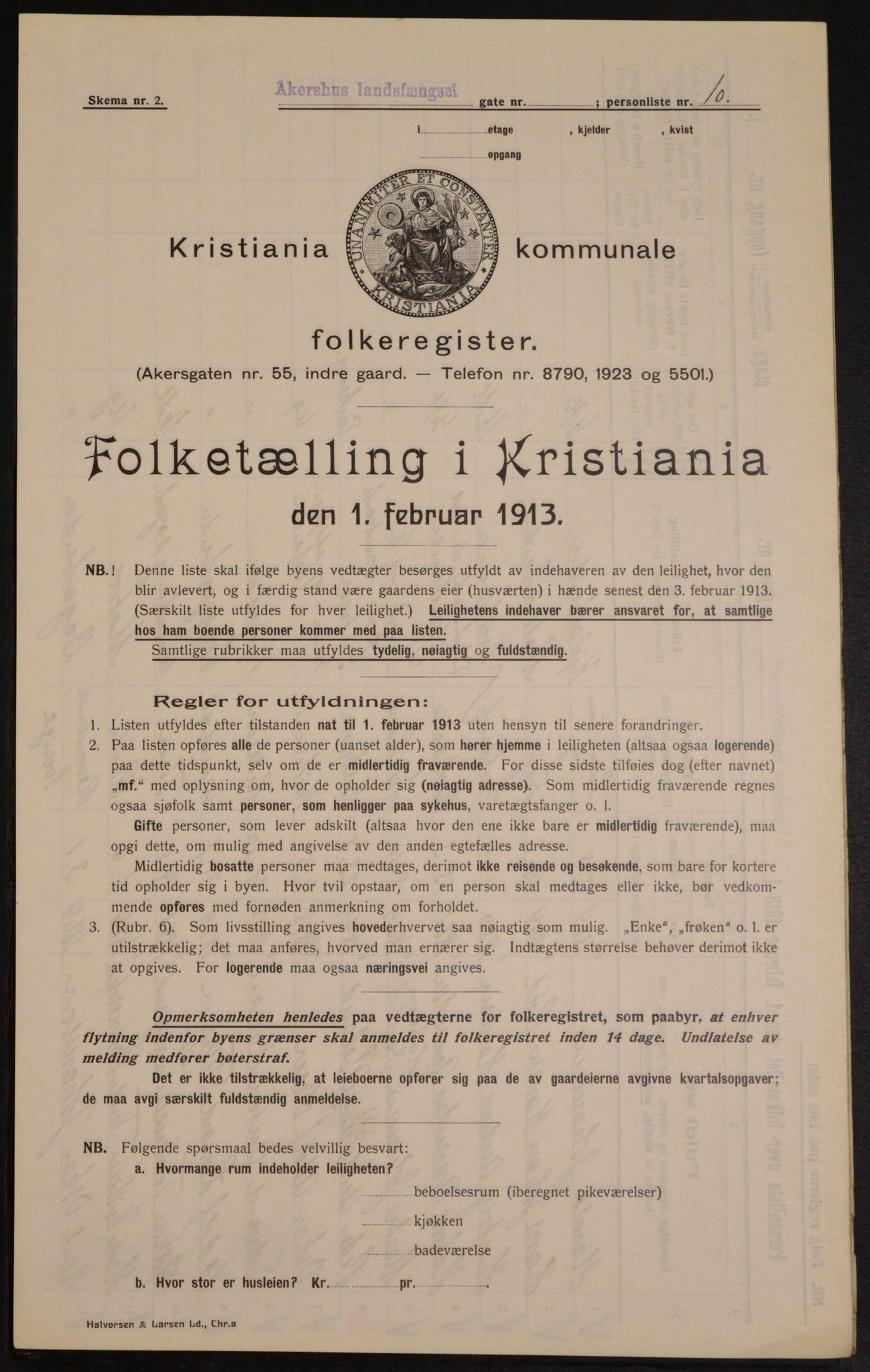 OBA, Municipal Census 1913 for Kristiania, 1913, p. 24219