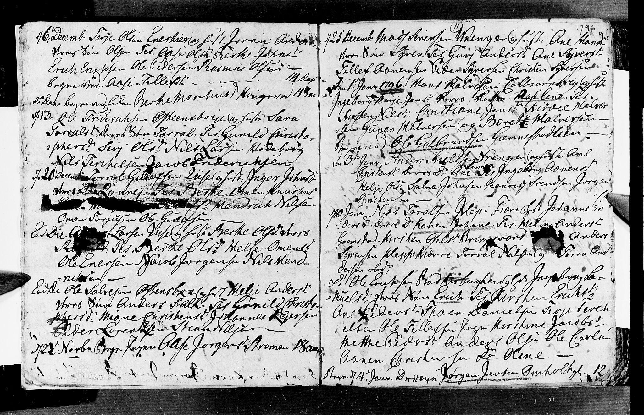 Øyestad sokneprestkontor, SAK/1111-0049/F/Fb/L0002: Parish register (copy) no. B 2, 1795-1807, p. 11