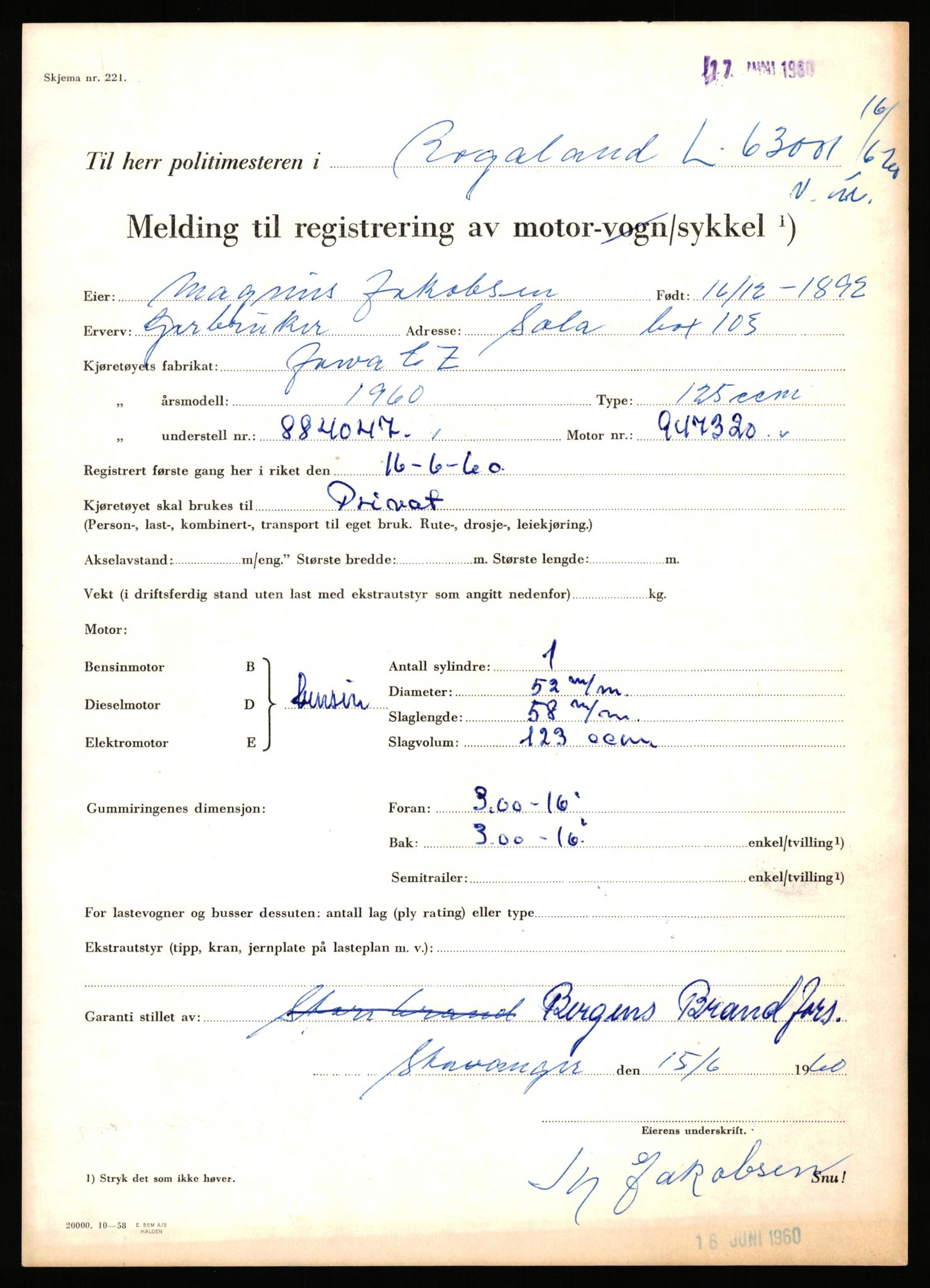 Stavanger trafikkstasjon, AV/SAST-A-101942/0/F/L0063: L-62700 - L-63799, 1930-1971, p. 831