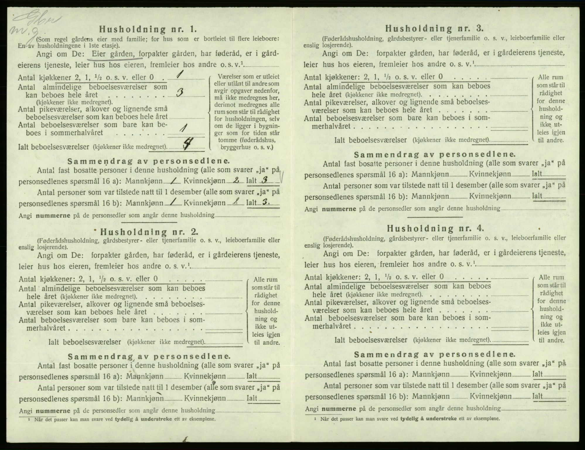 SAB, 1920 census for Vikebygd, 1920, p. 175