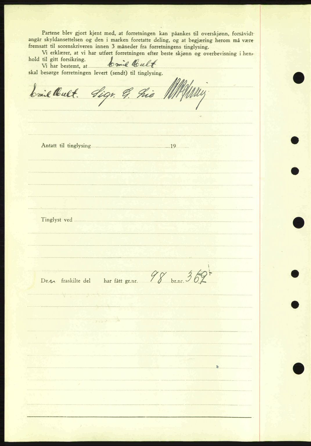 Idd og Marker sorenskriveri, AV/SAO-A-10283/G/Gb/Gbb/L0005: Mortgage book no. A5, 1941-1943, Diary no: : 1489/1942