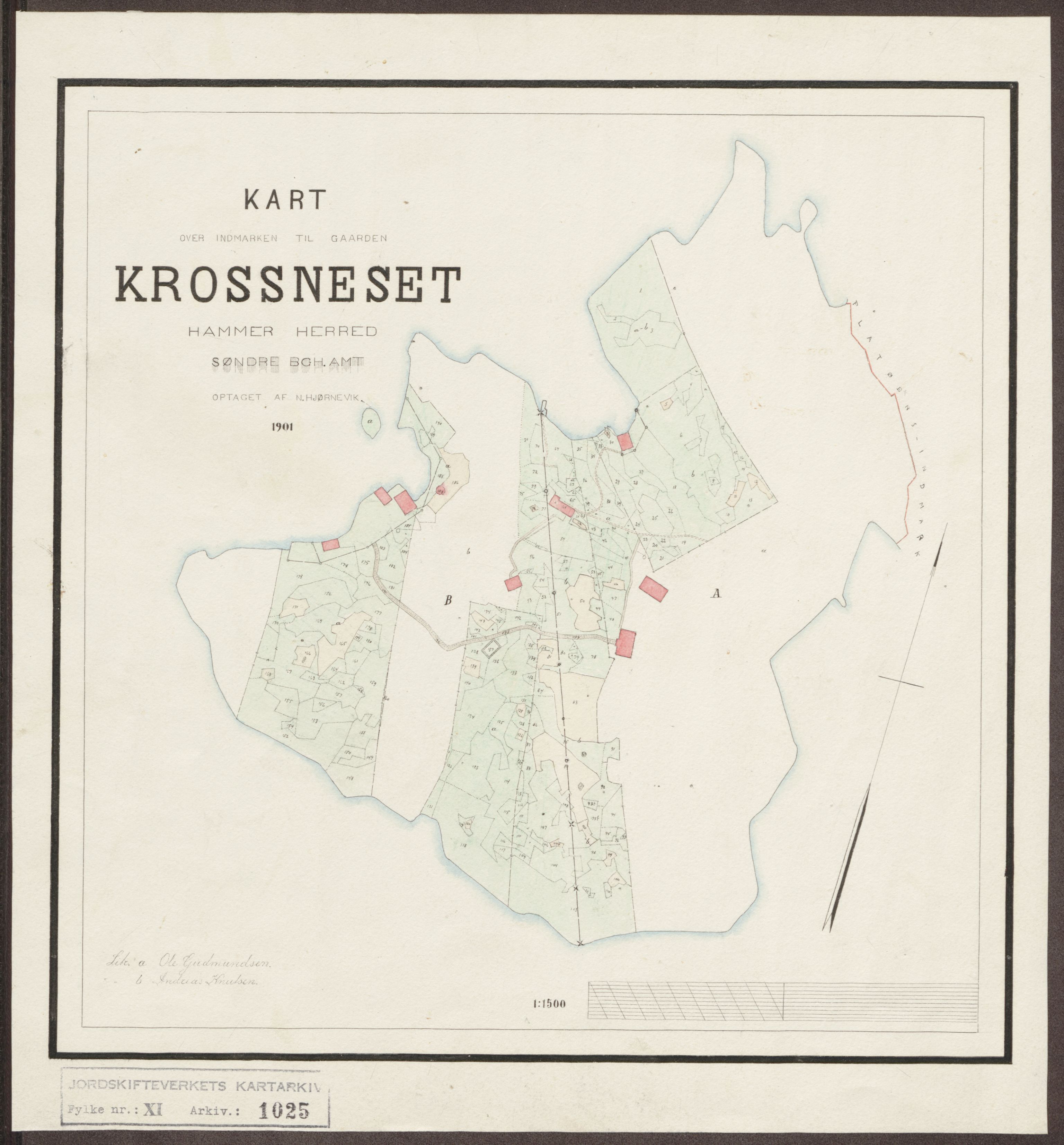 Jordskifteverkets kartarkiv, RA/S-3929/T, 1859-1988, p. 1171